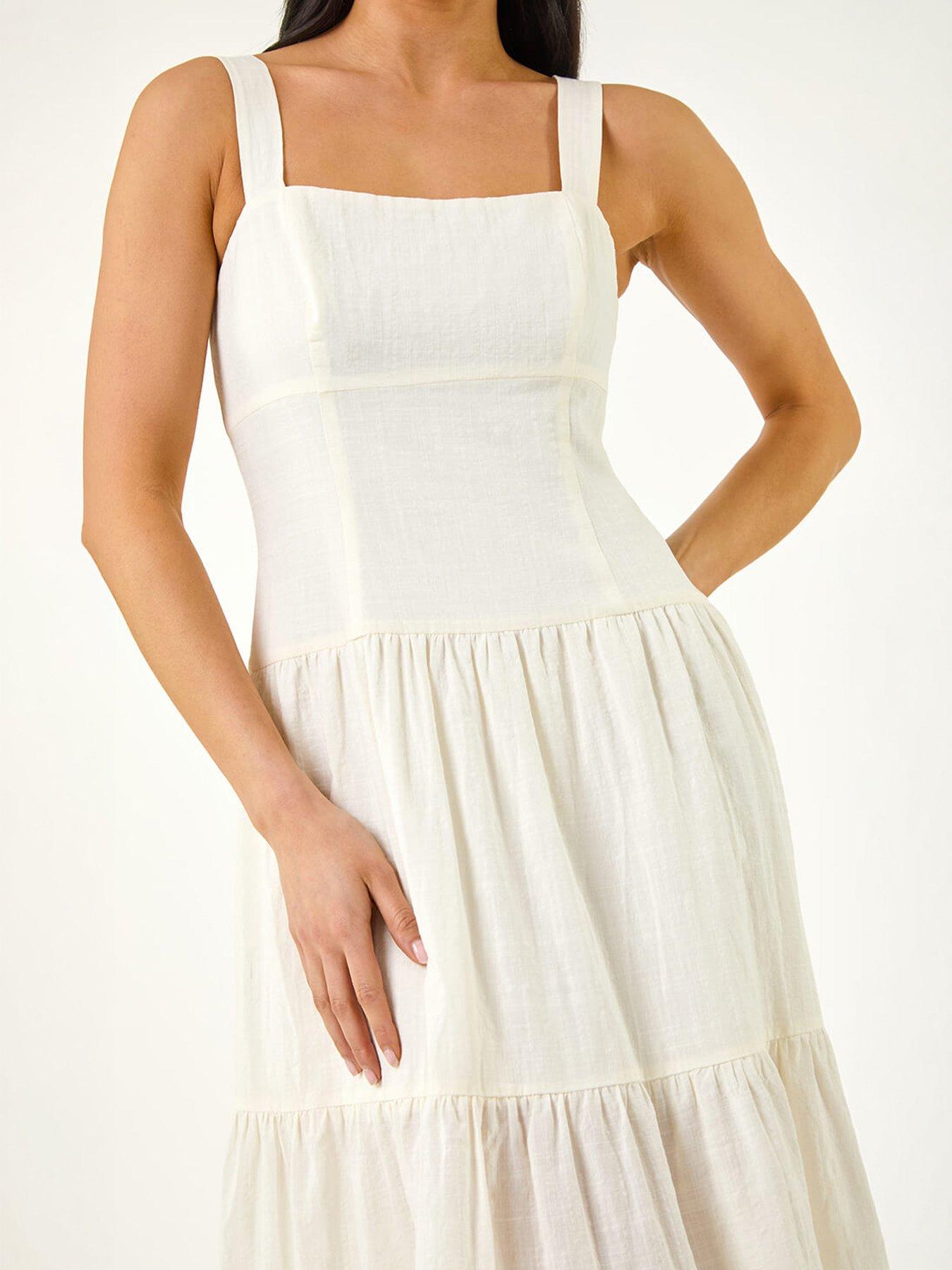 Image 2 of 5 of Roman Petite Seam Detail Midi Dress