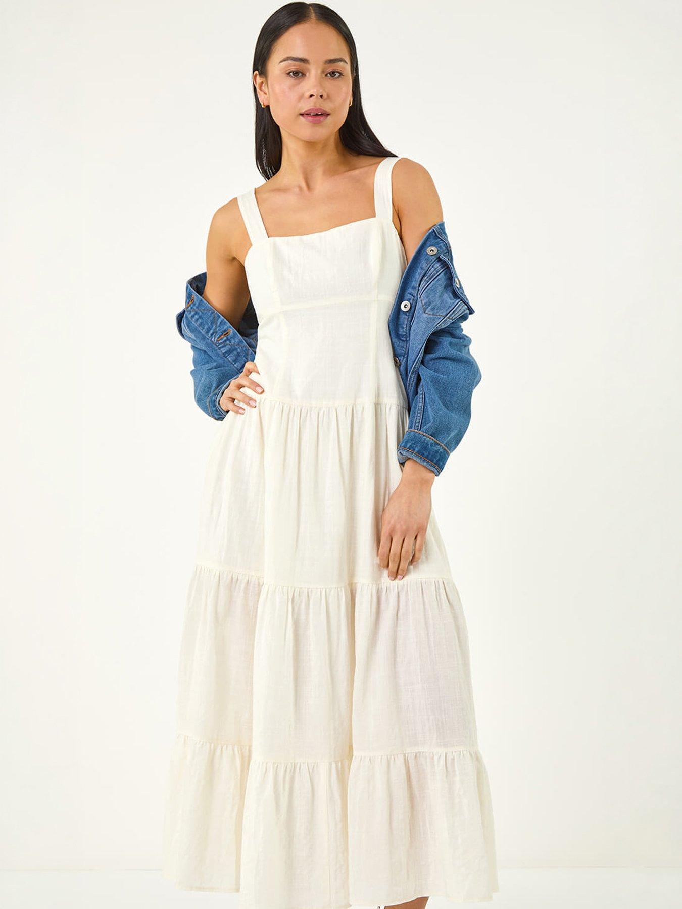 Image 5 of 5 of Roman Petite Seam Detail Midi Dress