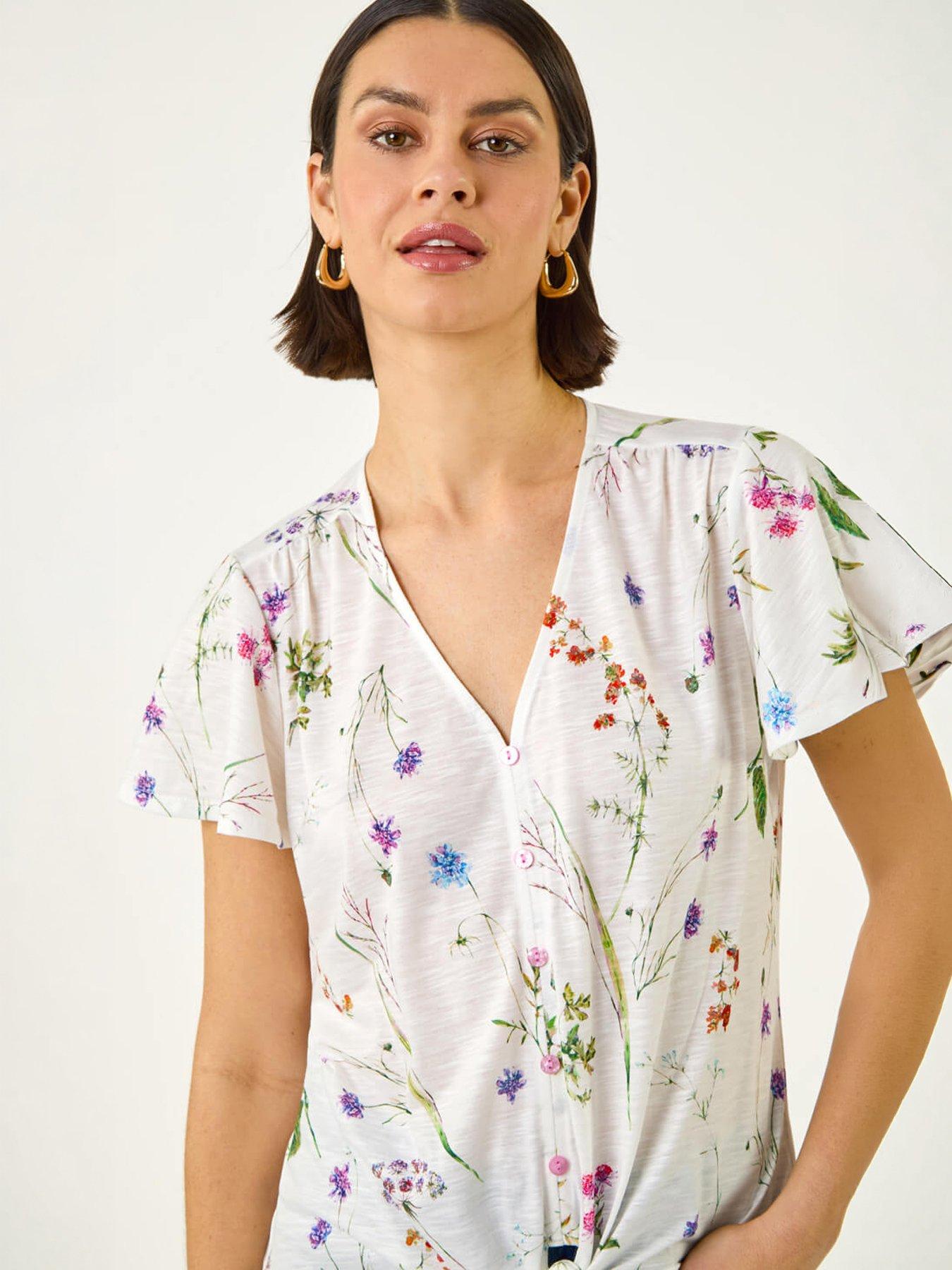 roman-floral-print-tie-front-topback