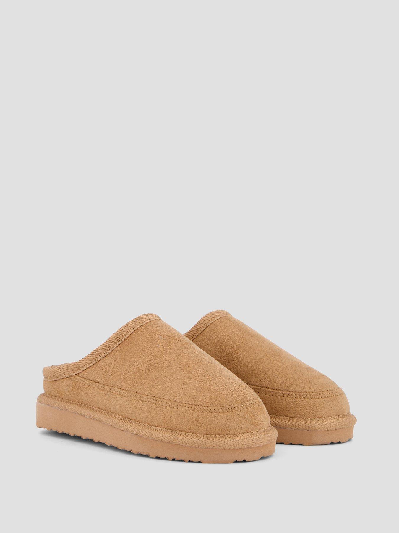 Image 6 of 7 of The Very Collection Unisex Slip On Mule Slippers - Tan