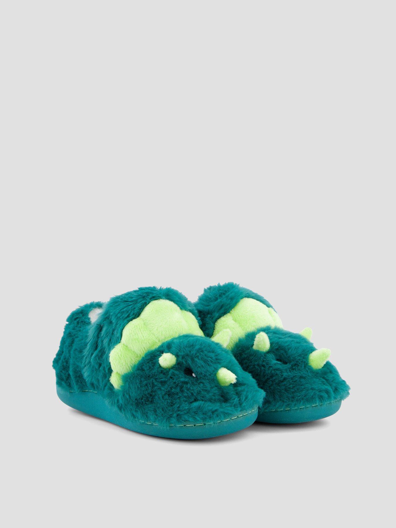 Image 6 of 7 of The Very Collection Boys 3d Dinosaur Velcro Slipper