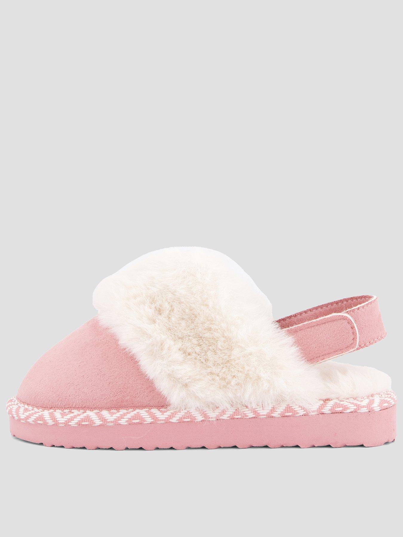 Image 1 of 7 of The Very Collection Girls Mule Strap Slippers - Pink