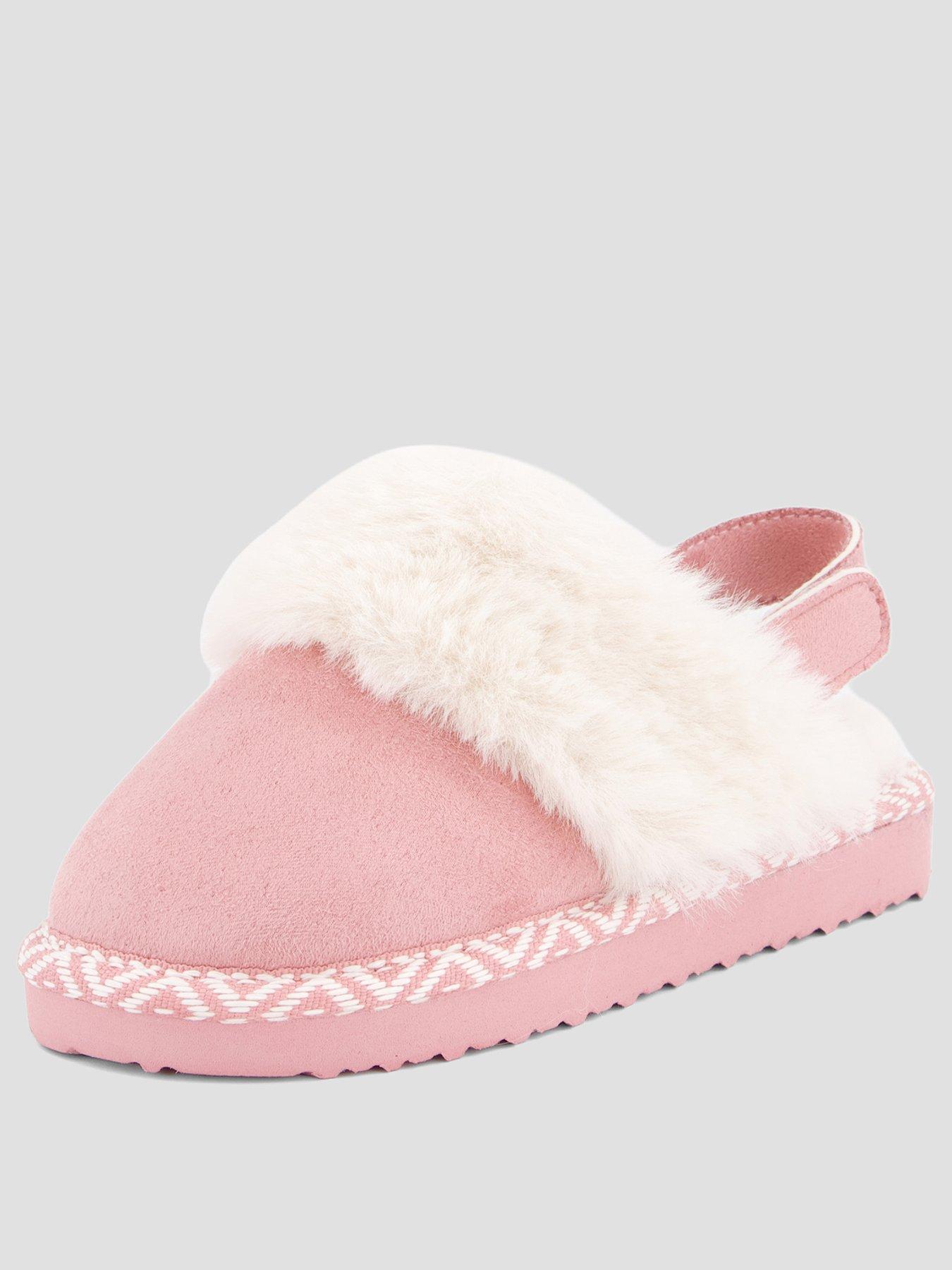 Image 2 of 7 of The Very Collection Girls Mule Strap Slippers - Pink