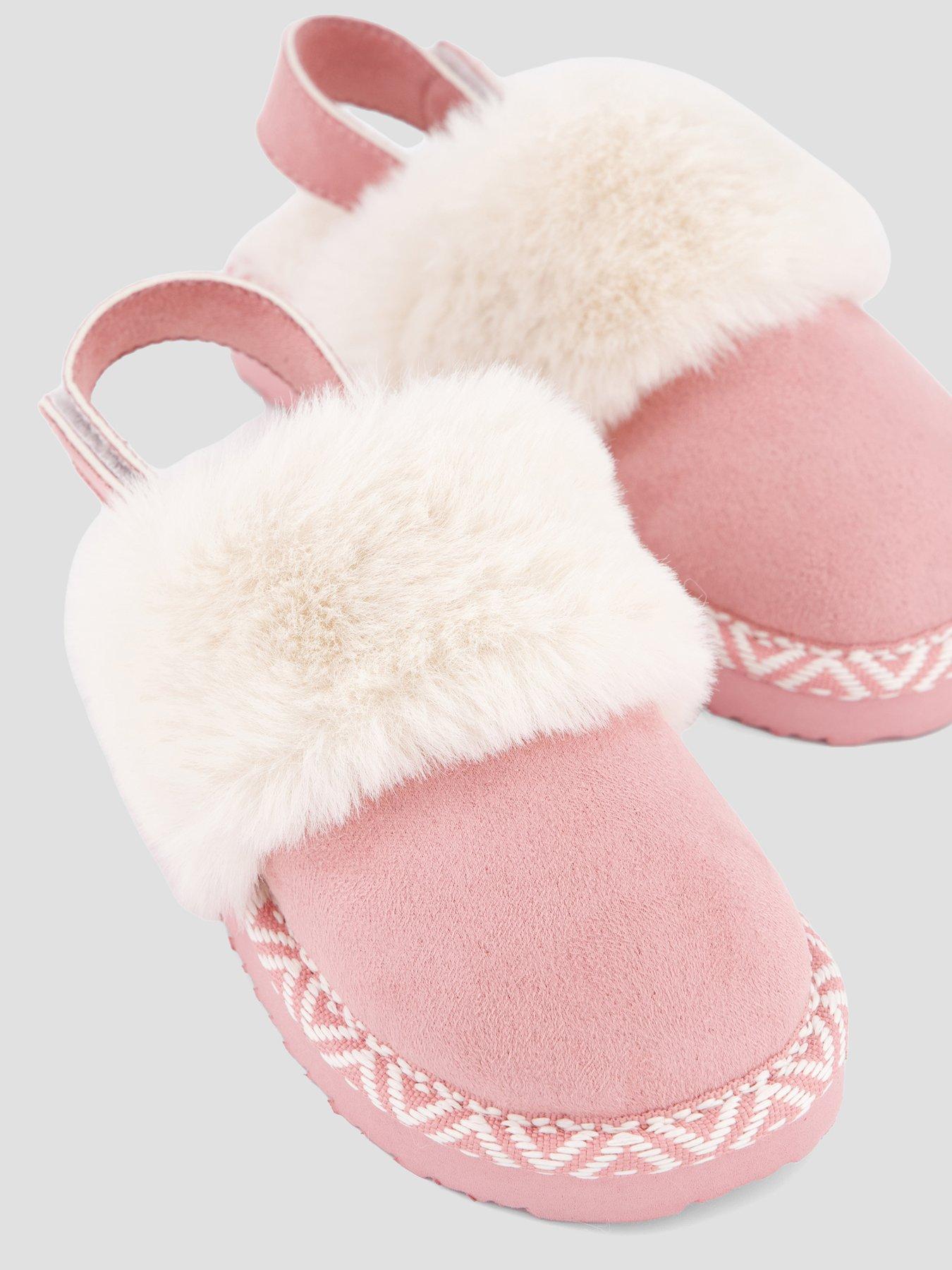 Image 5 of 7 of The Very Collection Girls Mule Strap Slippers - Pink