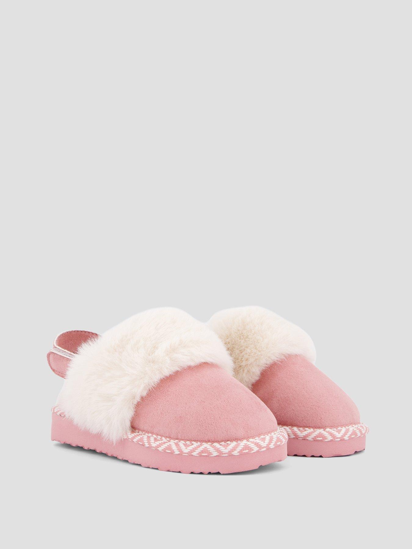 Image 6 of 7 of The Very Collection Girls Mule Strap Slippers - Pink
