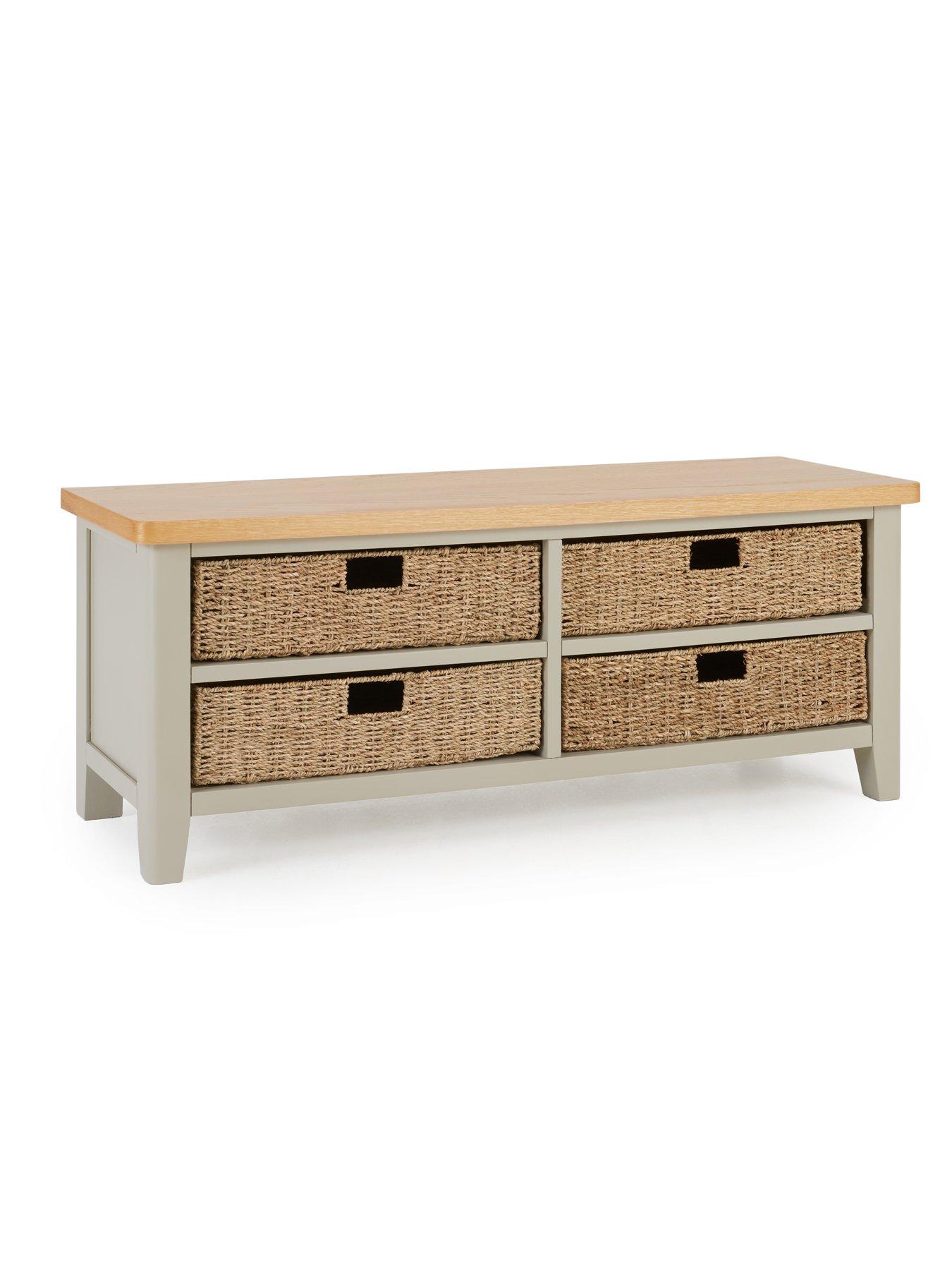 Image 4 of 7 of The Very Collection Malone Hallway Storage Bench