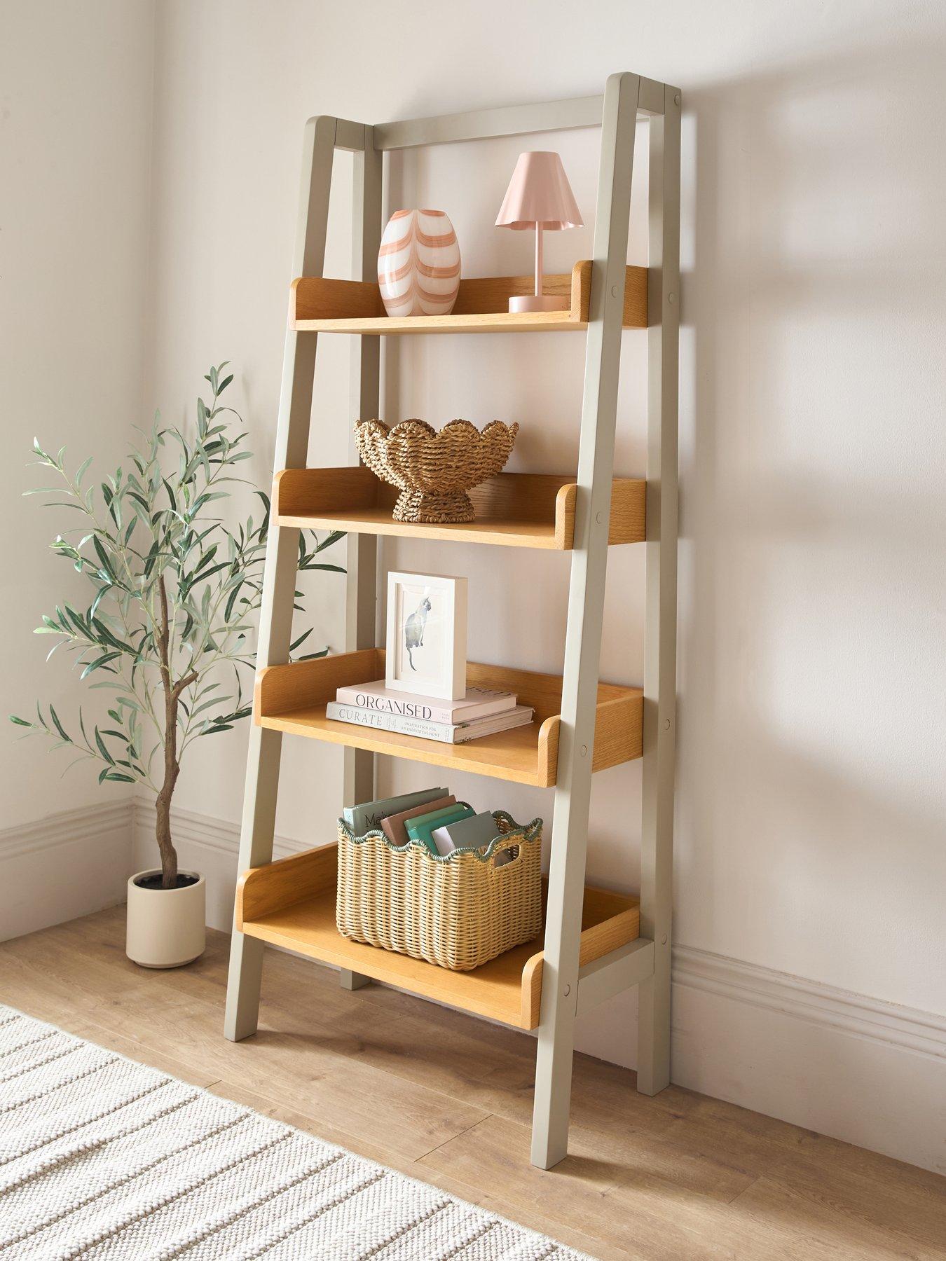 The Very Collection Malone Ladder Shelf - Grey/Oak