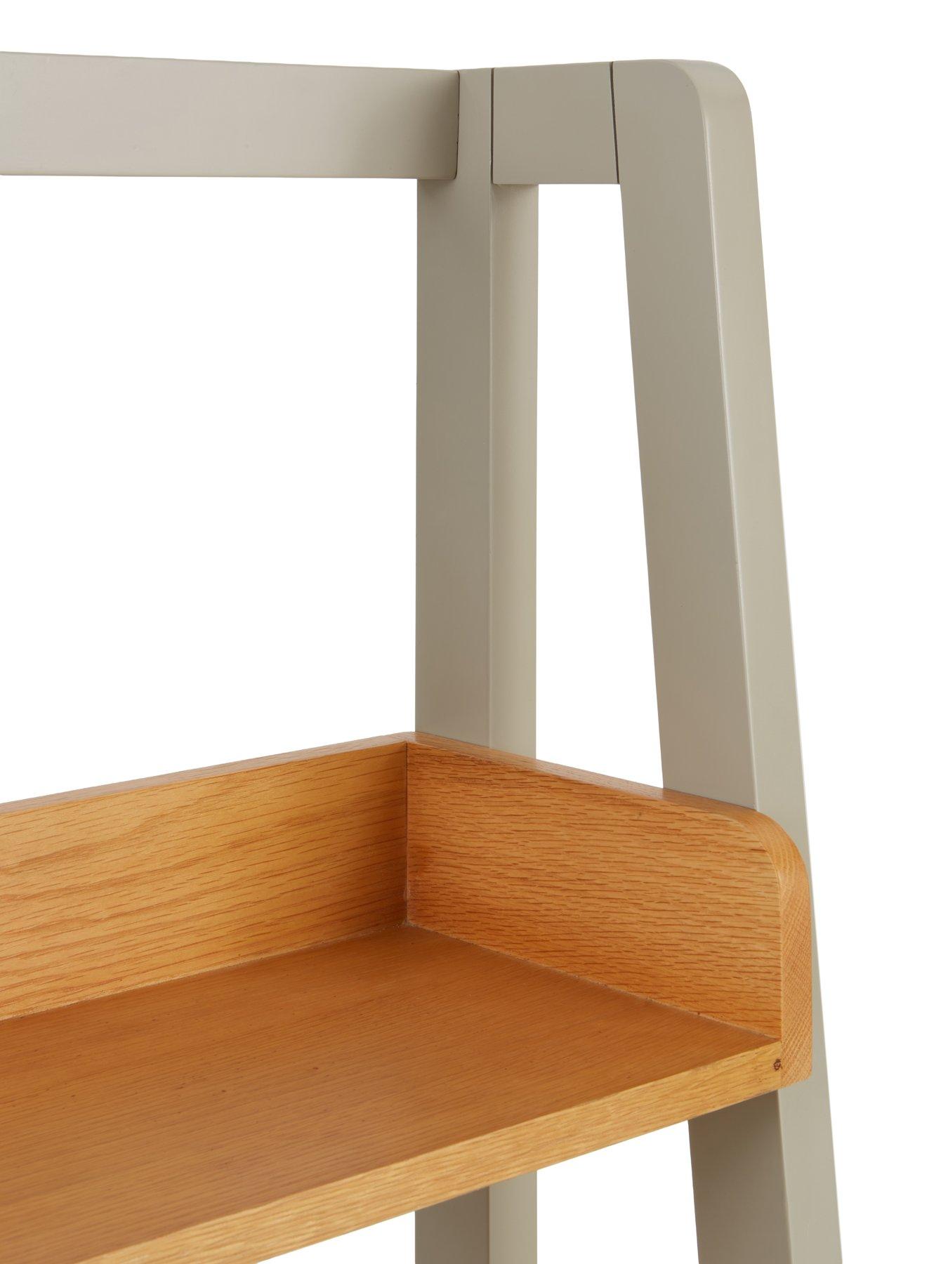 Image 5 of 6 of The Very Collection Malone Ladder Shelf - contains Solid Wood&nbsp;- Grey/Oak