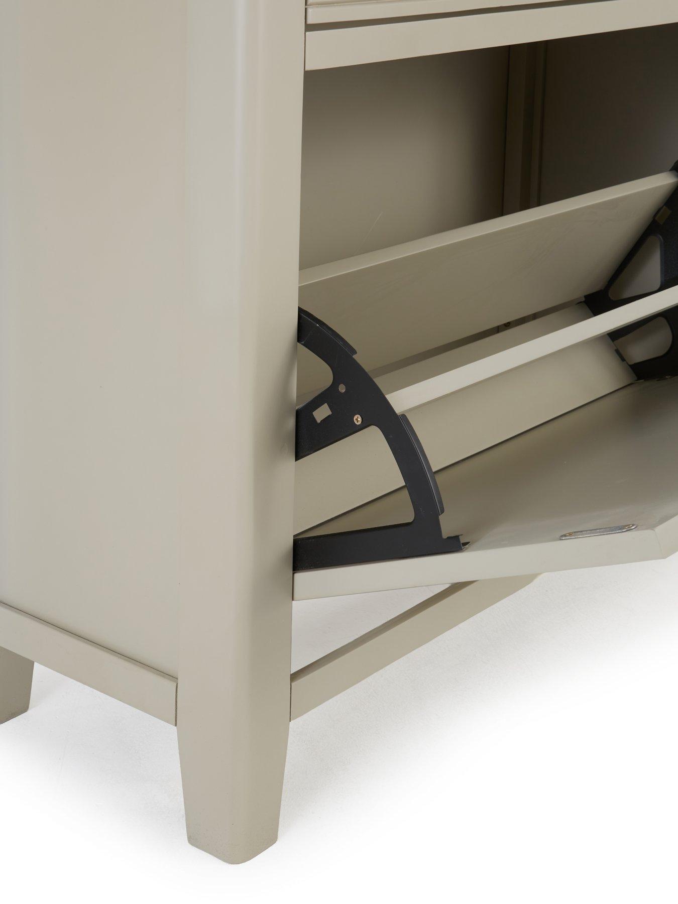 Image 6 of 7 of The Very Collection Malone Shoe Storage - Grey/Oak