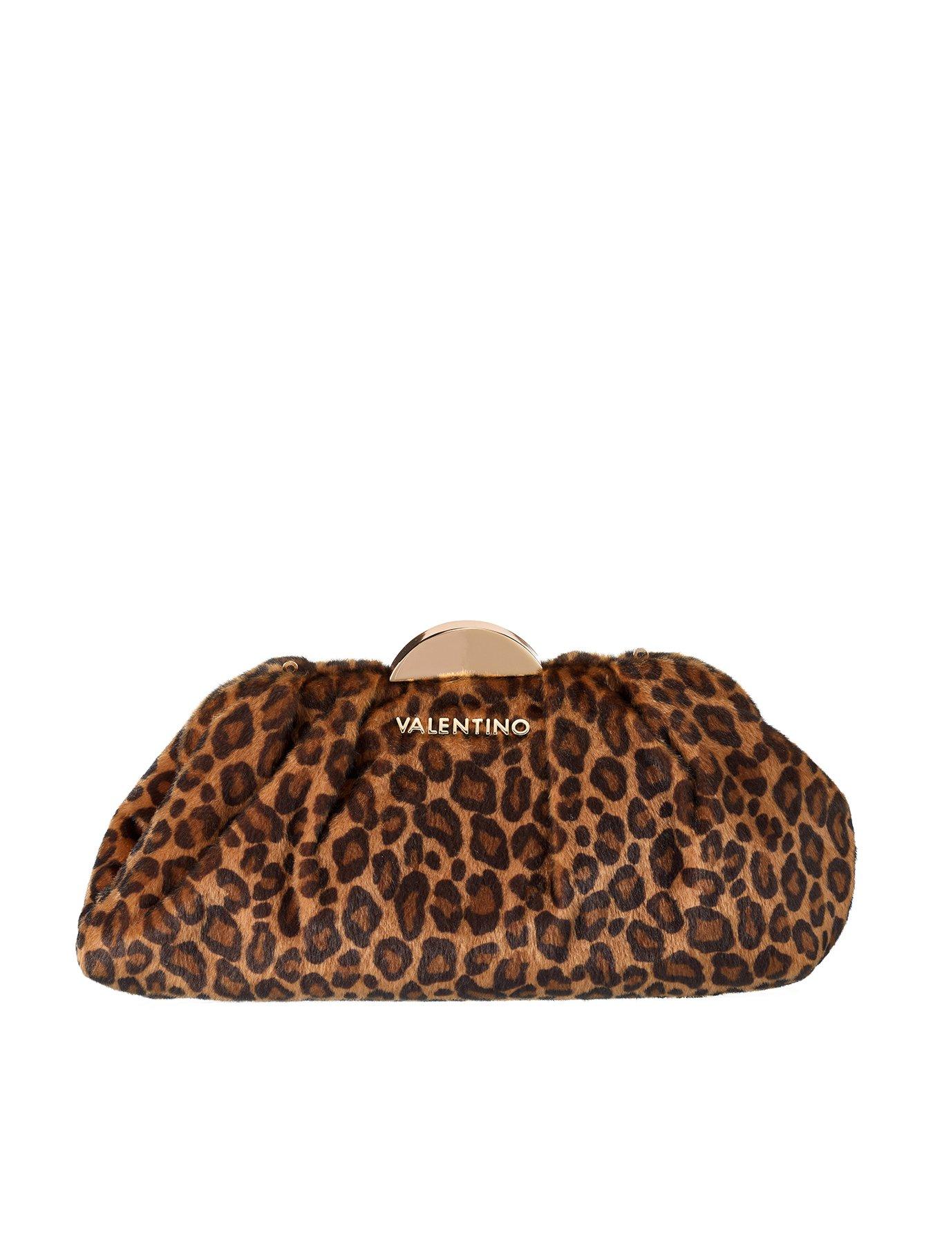 Image 1 of 6 of Valentino Iside Pochette Bag - Brown