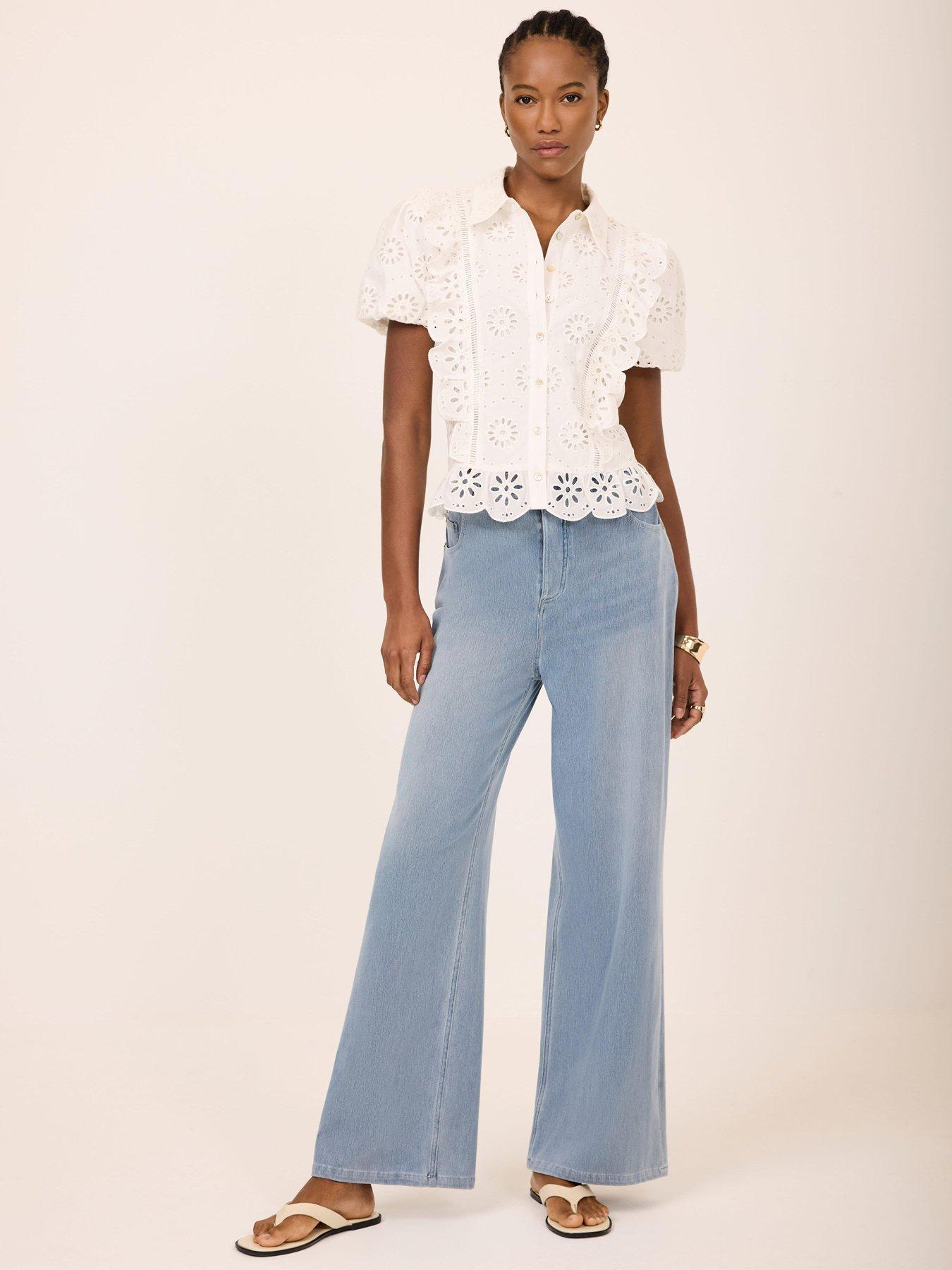 Image 1 of 6 of Mint Velvet Mid Indigo Denim Travel Jeans - Blue