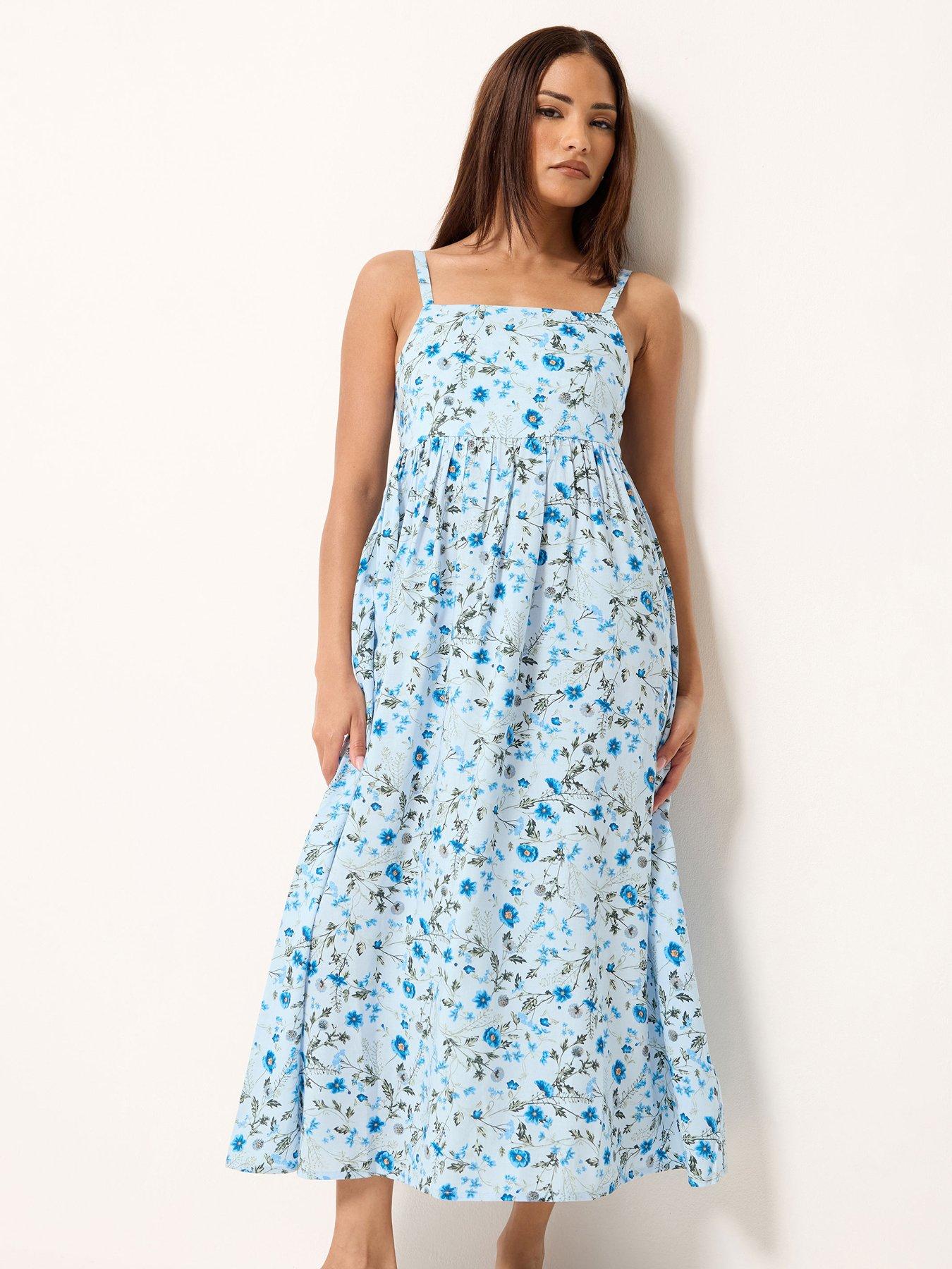 PixieGirl Petite Ditsy Print Midi Dress