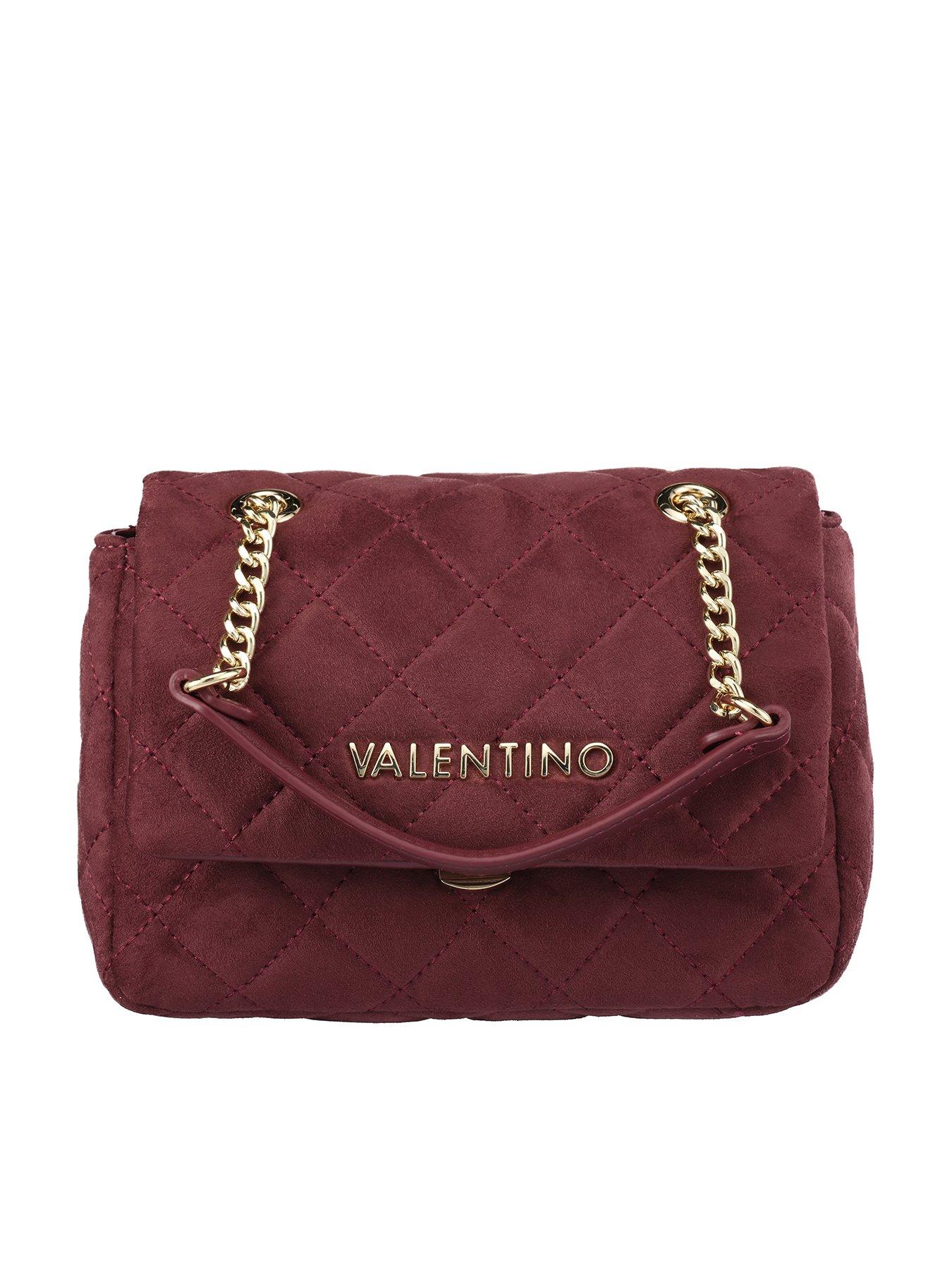 Valentino Ocarina Suede Flap Bag - Red