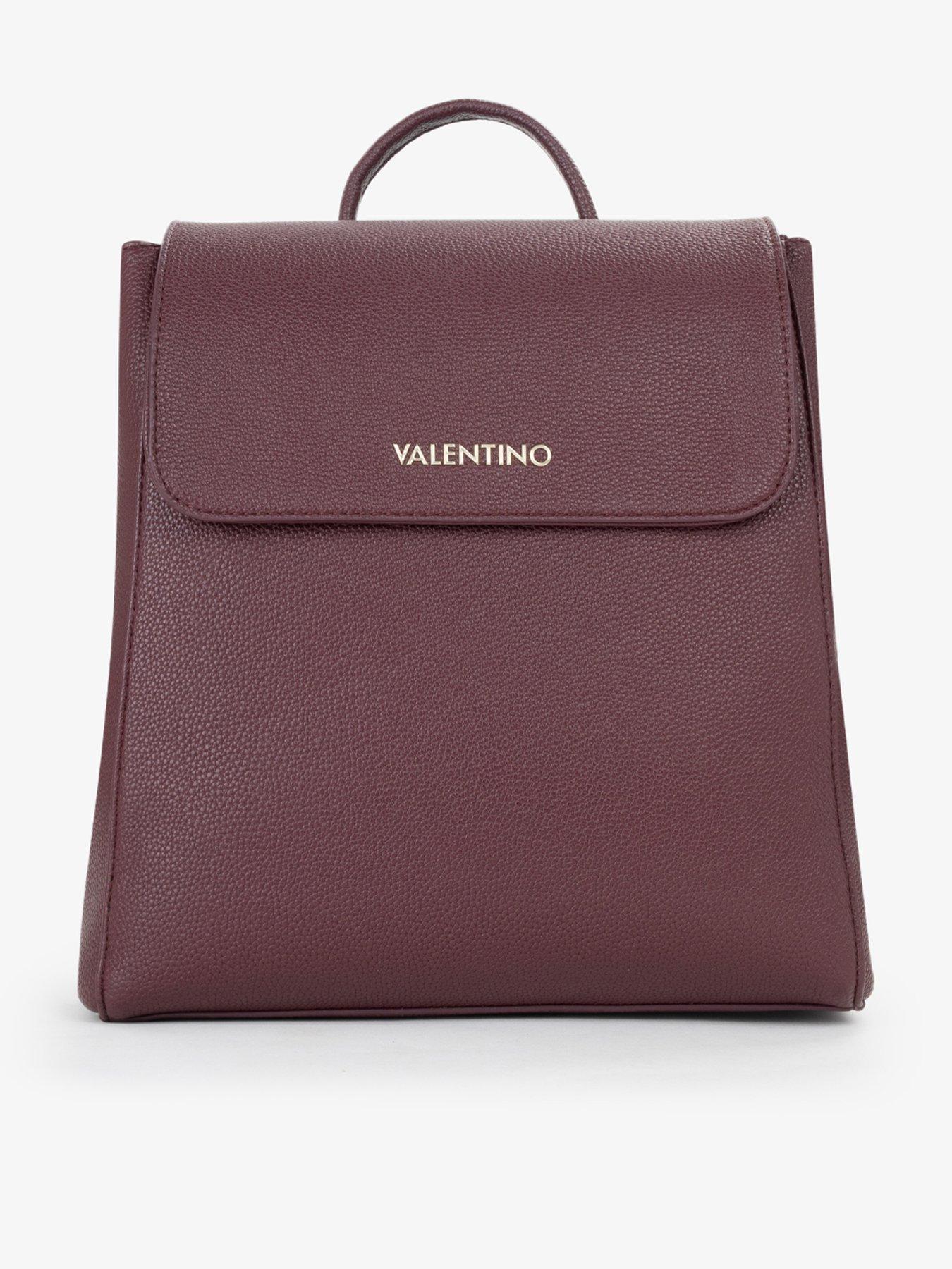 Valentino Structured Top Handle Backpack - Red