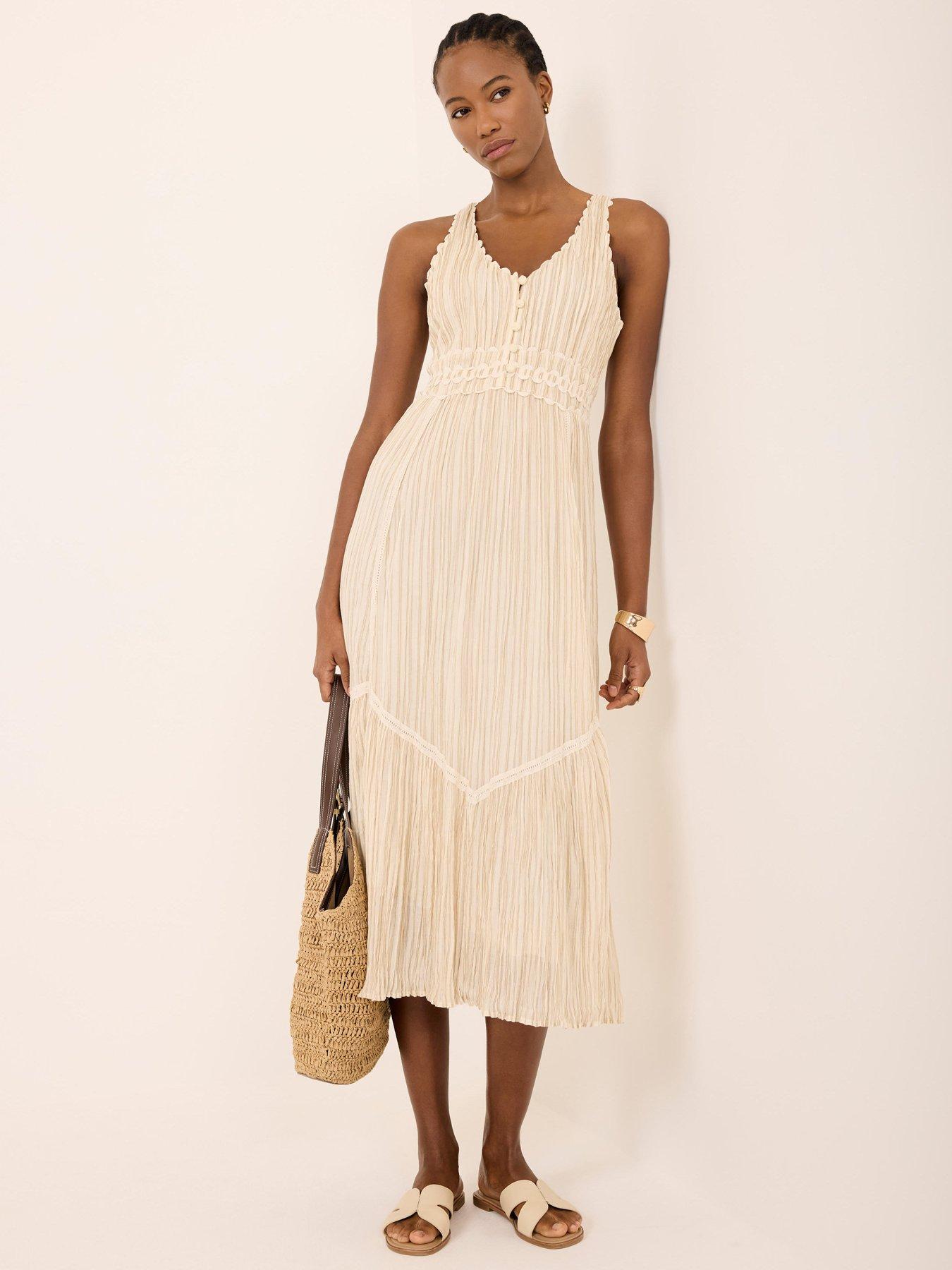 mint-velvet-neutral-stripe-midi-dressfront