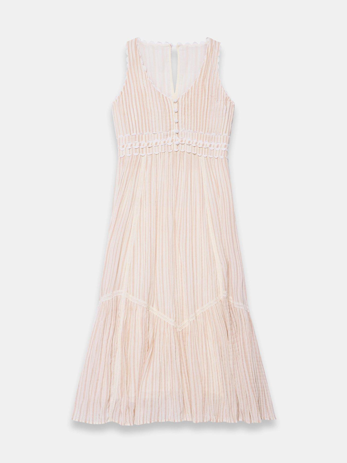 mint-velvet-neutral-stripe-midi-dressdetail