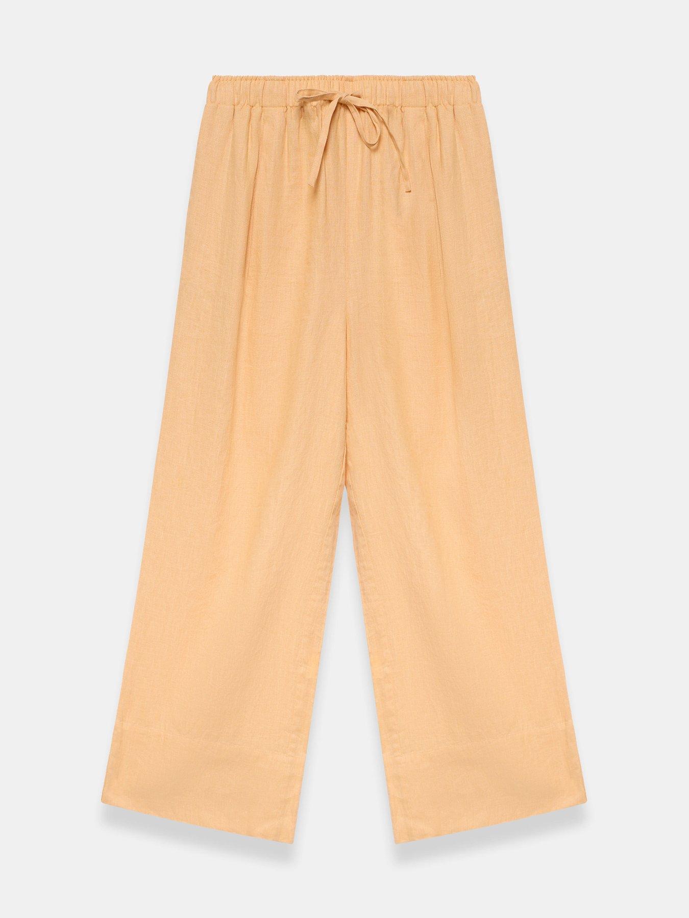 Image 5 of 6 of Mint Velvet Yellow Linen Wide Trouser