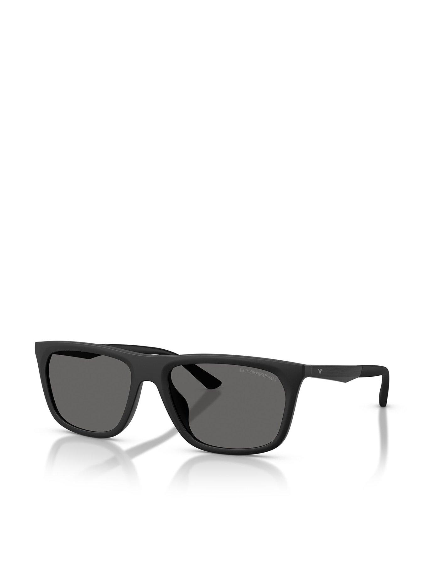 Emporio Armani 0Ea4272U Rectangular Sunglasses - Black