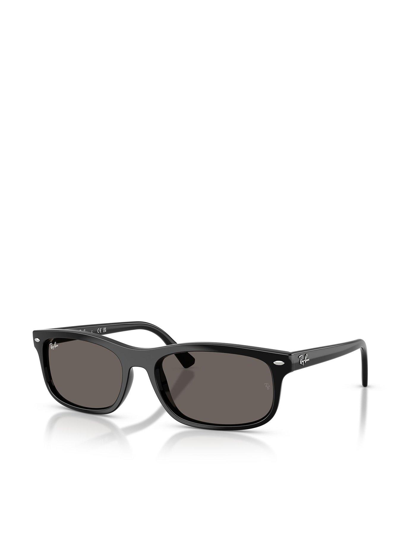 Ray-Ban Ray Ban 0Rb2224 Rectangular Sunglasses - Black