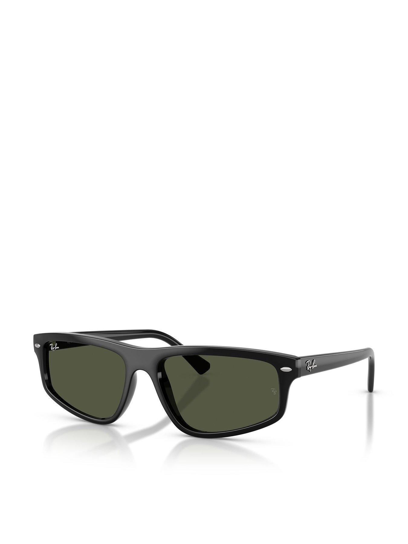 Ray-Ban Ray Ban 0Rb2225 Rectangular Sunglasses - Black