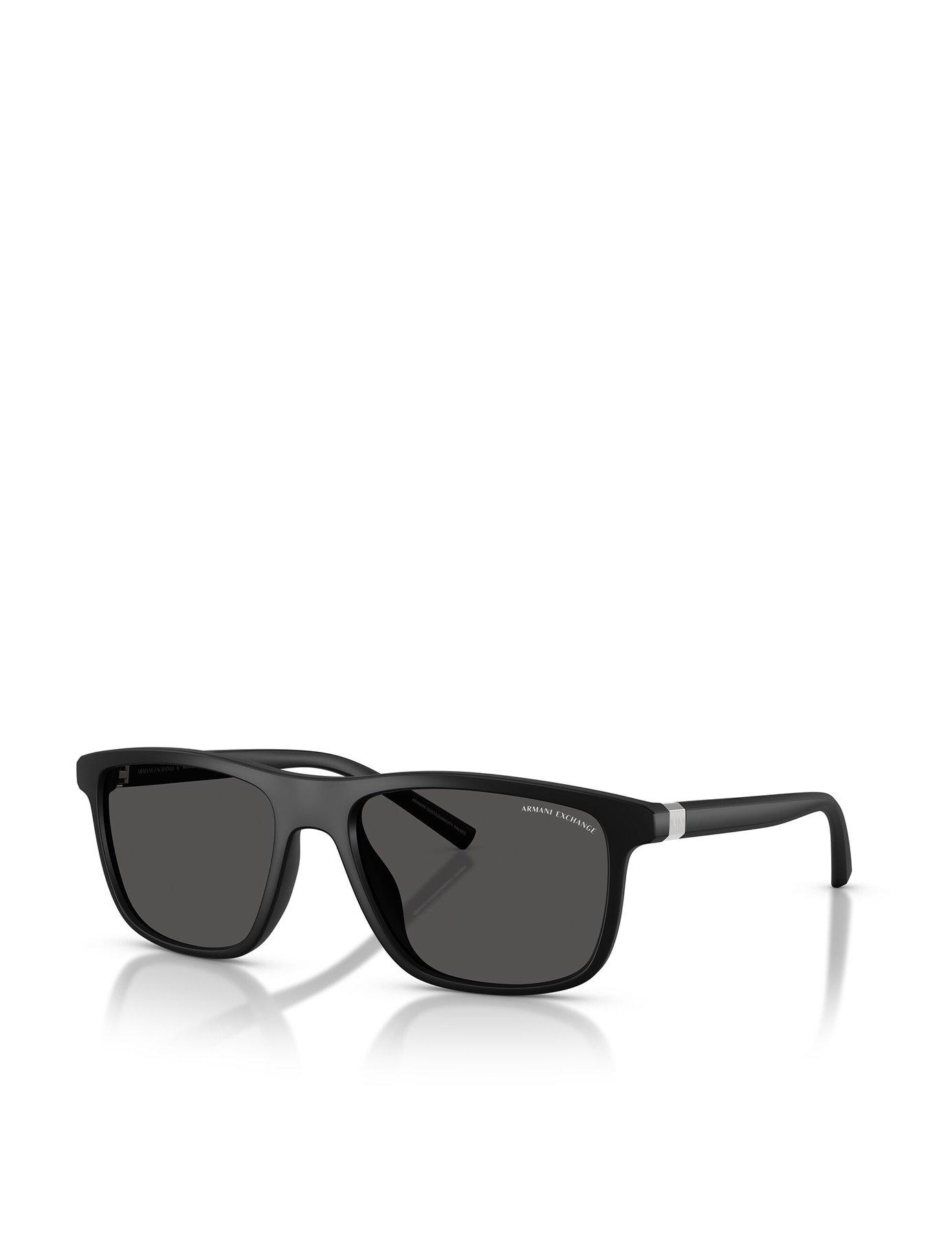 Armani Exchange 0Ax4167Su Rectangular Sunglasses - Black