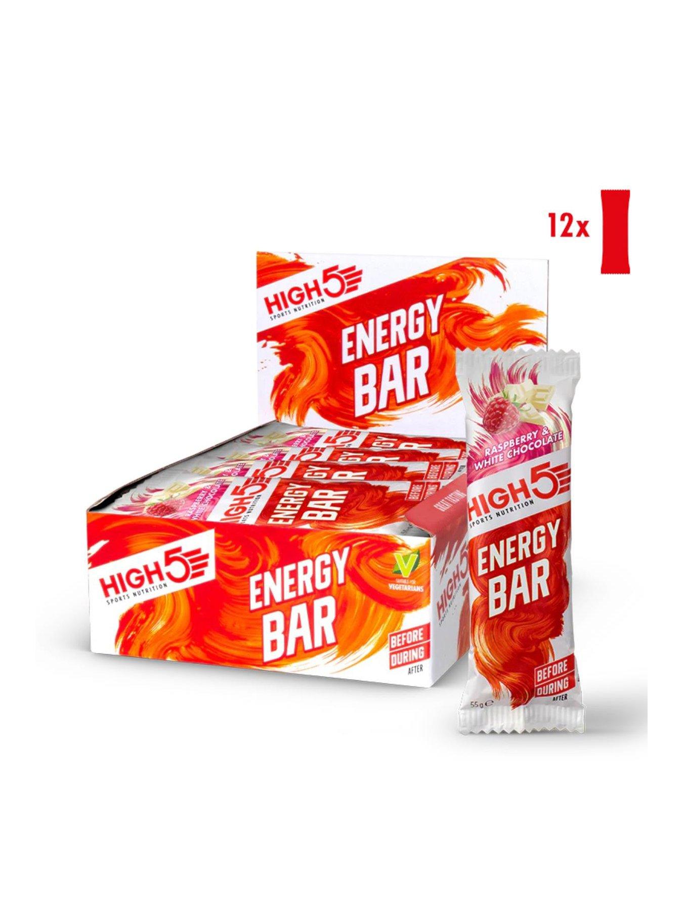 High5 Energy Bar 12 x 55g White Chocolate & Raspberry