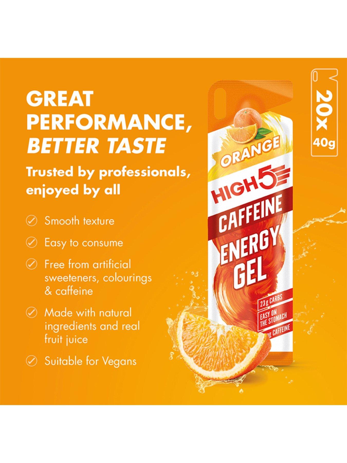 Image 2 of 6 of High5 Energy Gel Caffeine 20 x 40g Sachet Orange