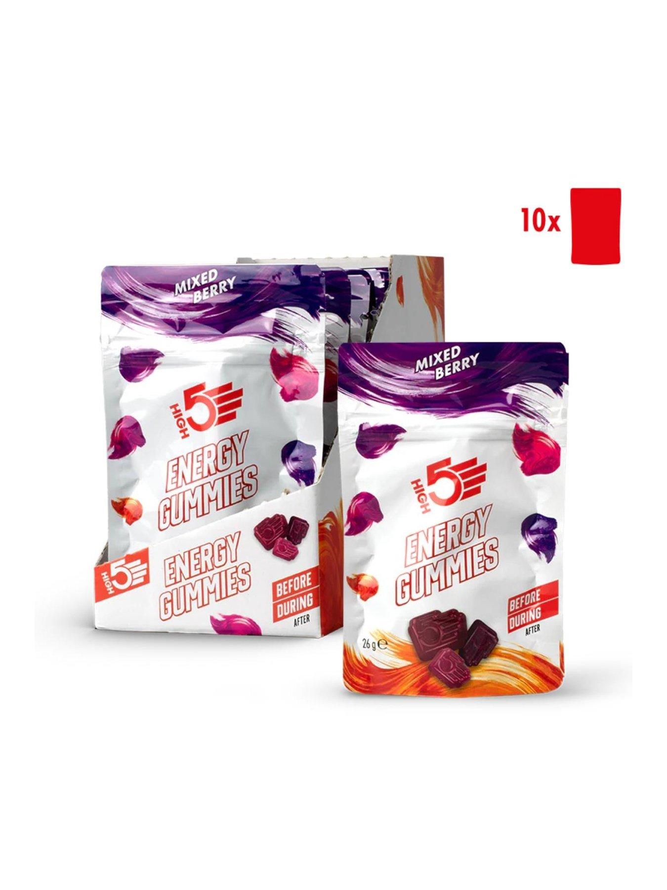 Image 1 of 6 of High5 Energy Gummies 10 x 26g Pouch Mixed Berry