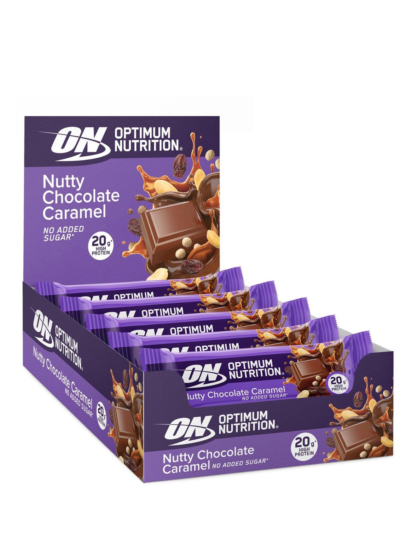 Image 1 of 2 of Optimum Nutrition Protein Bar - Nutty Chocolate Caramel - 10 x 70g