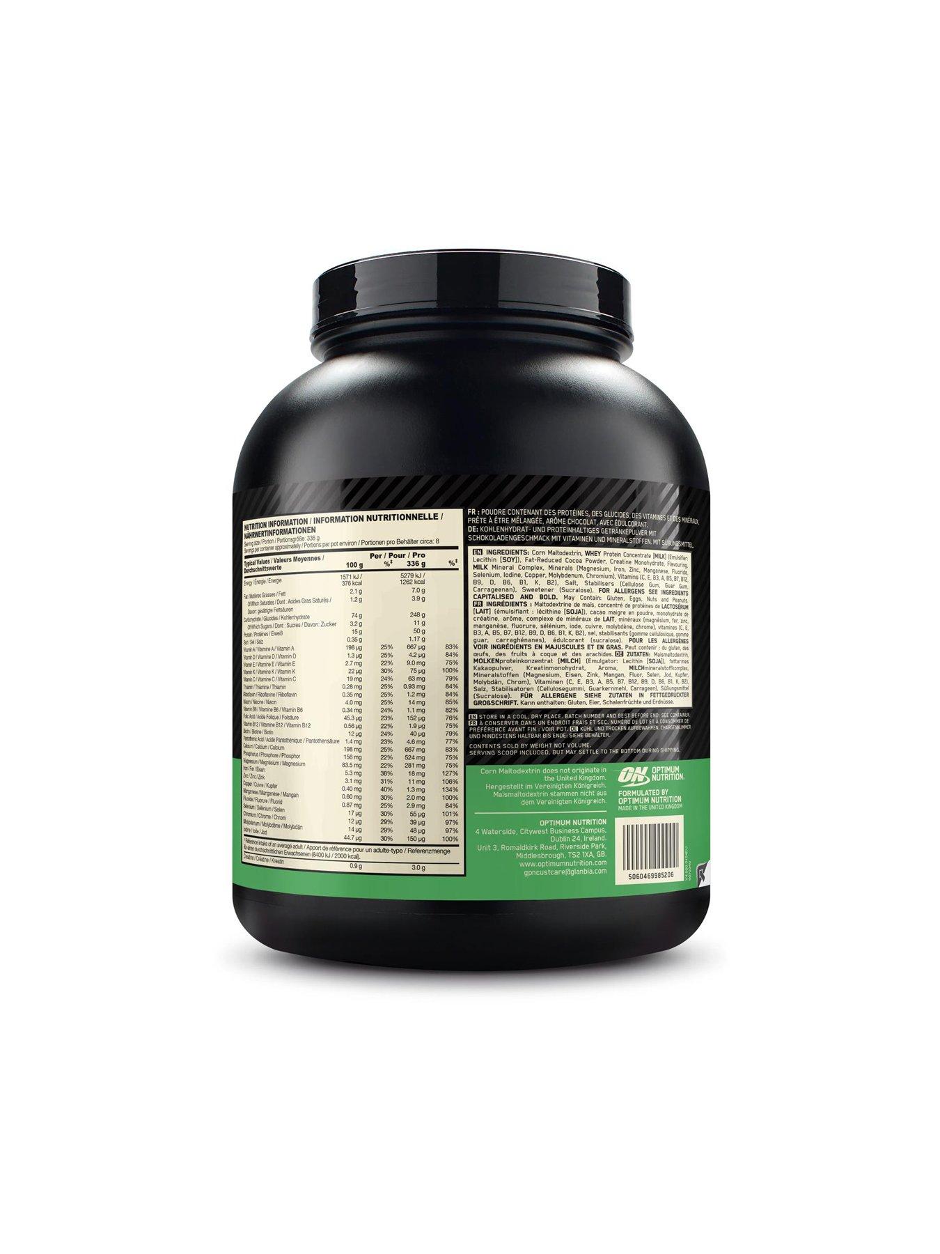 Image 2 of 2 of Optimum Nutrition Mass Gainer Powder - Chocolate - 2.73kg