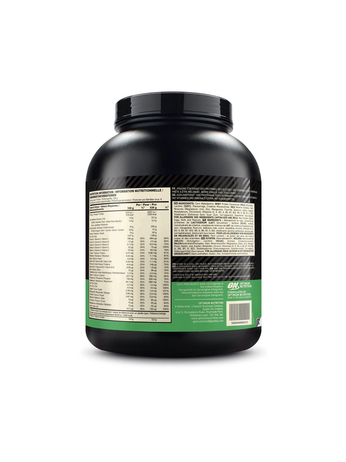 Image 2 of 2 of Optimum Nutrition Mass Gainer Powder - Vanilla - 2.73kg