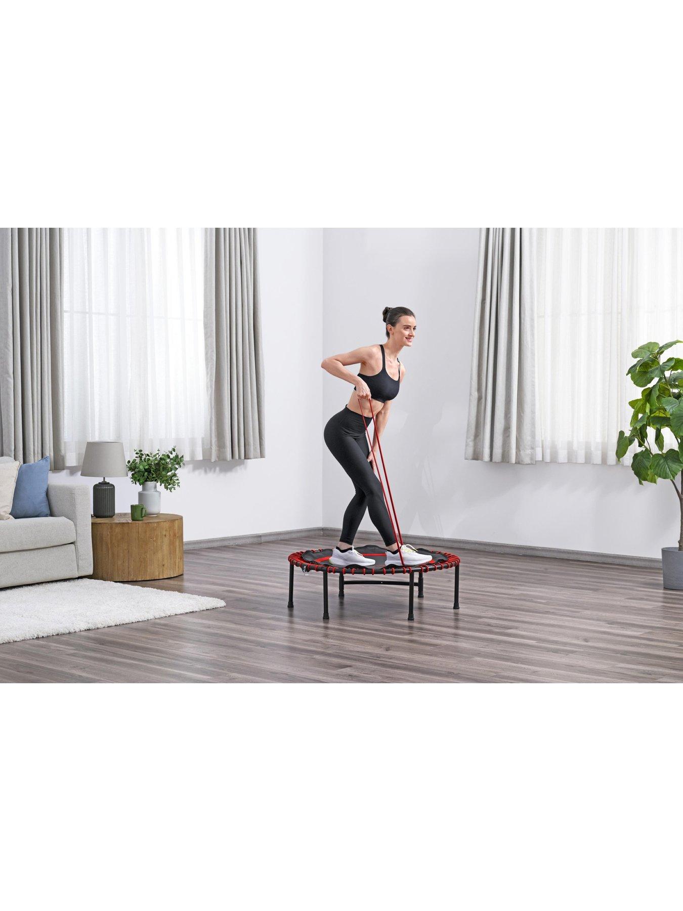 Image 5 of 7 of Bestway Aerobounce Adult Exercise and Rebounder Trampoline with Adjustable Handlebar