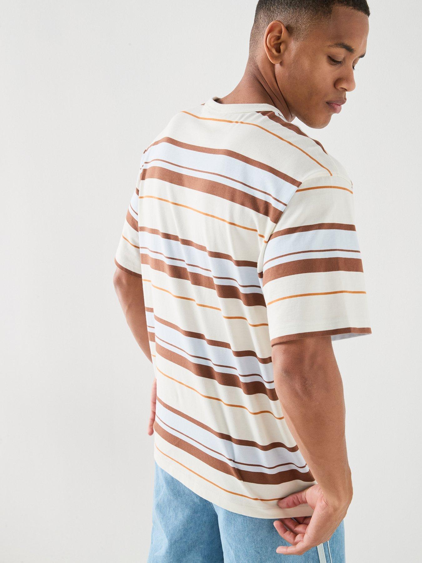 Image 5 of 6 of adidas Originals Mens Stripe T-Shirt - White