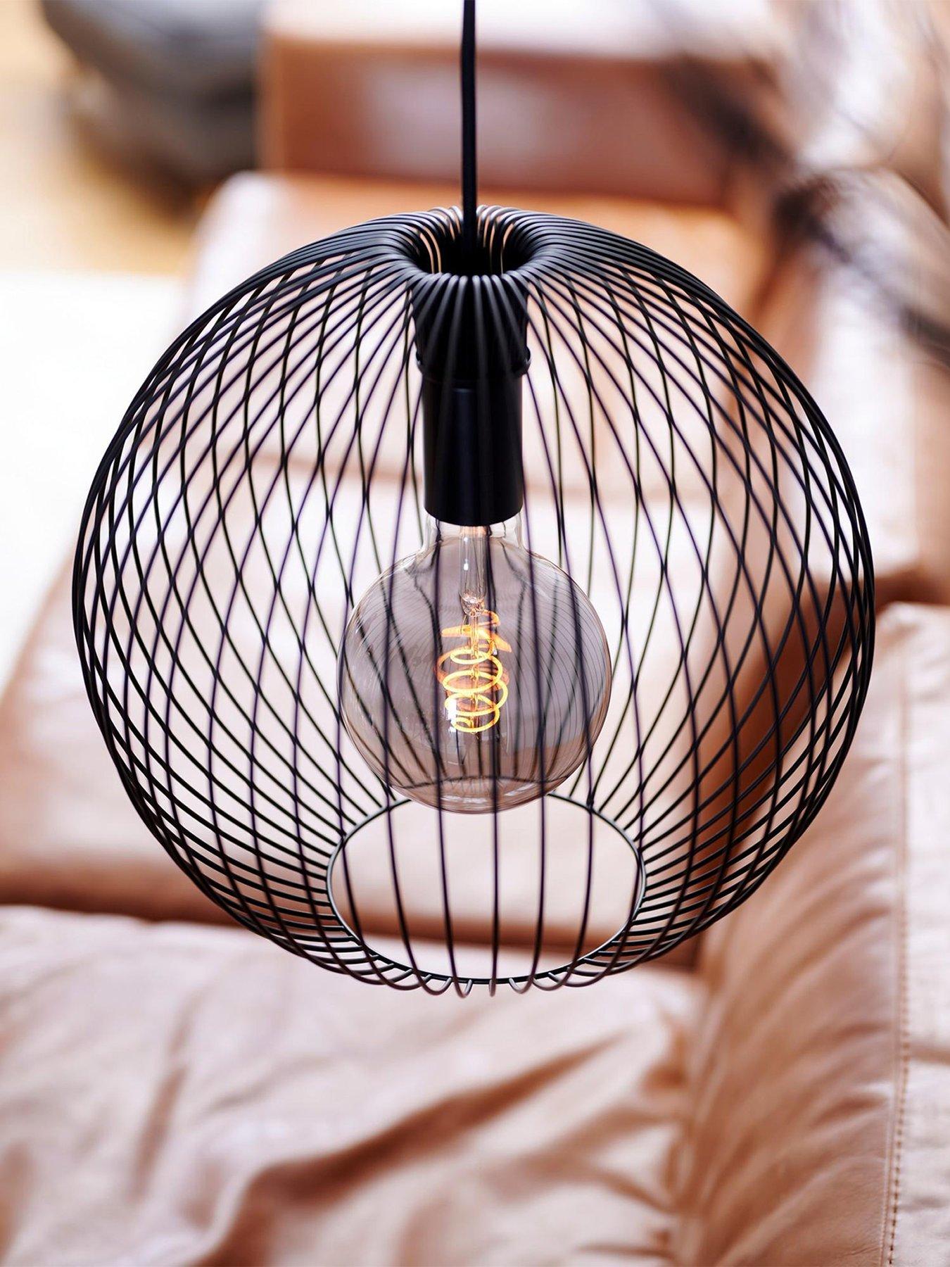 Nordlux Nordlux Beroni 35 Pendant Lamp with Open Metal Shade - Black