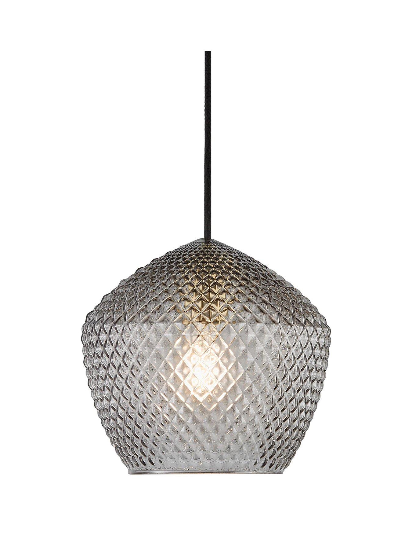 Image 2 of 5 of Nordlux Orbiform Pendant Brass Light - Smoke