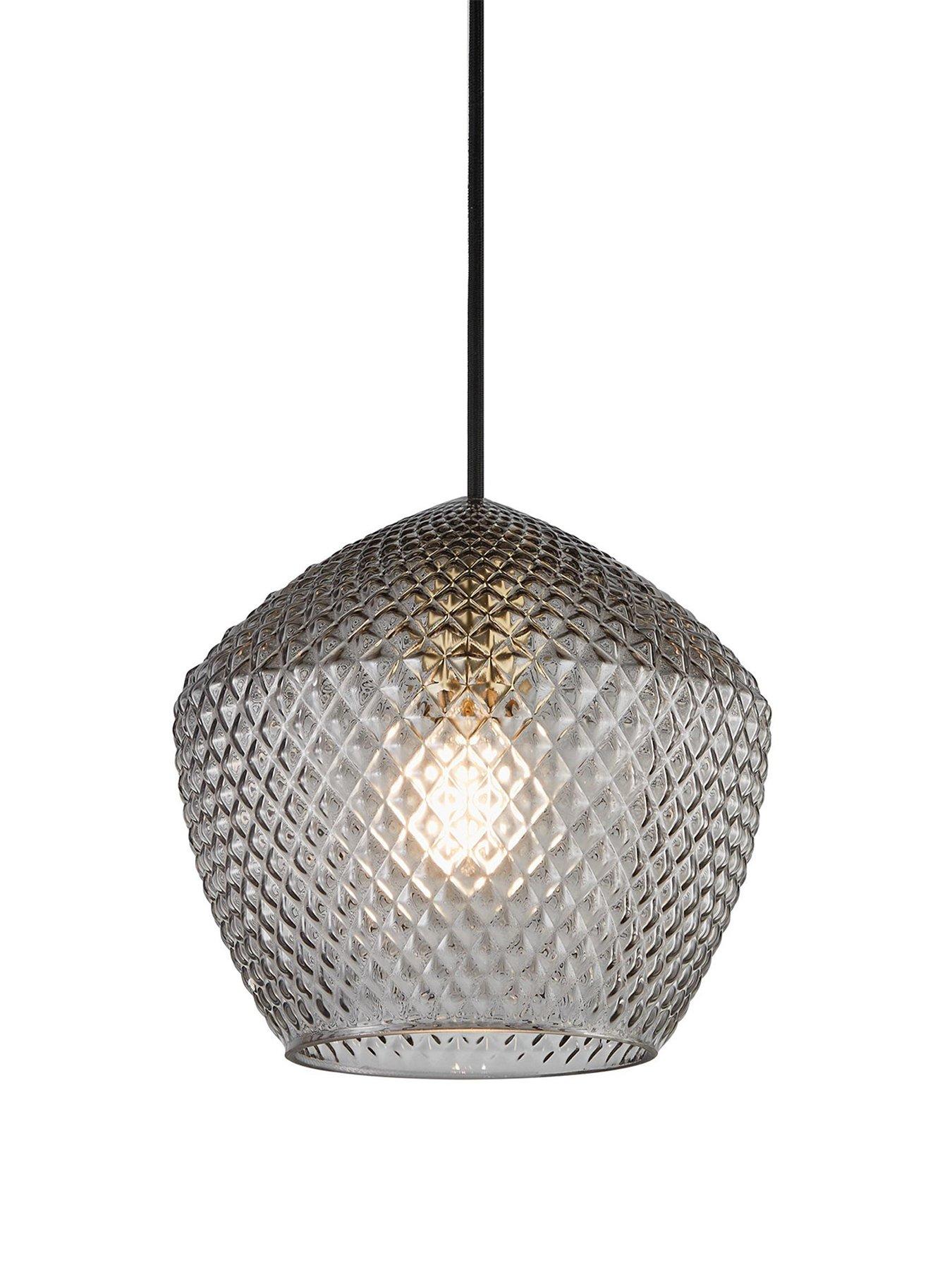Image 3 of 5 of Nordlux Orbiform Pendant Brass Light - Smoke