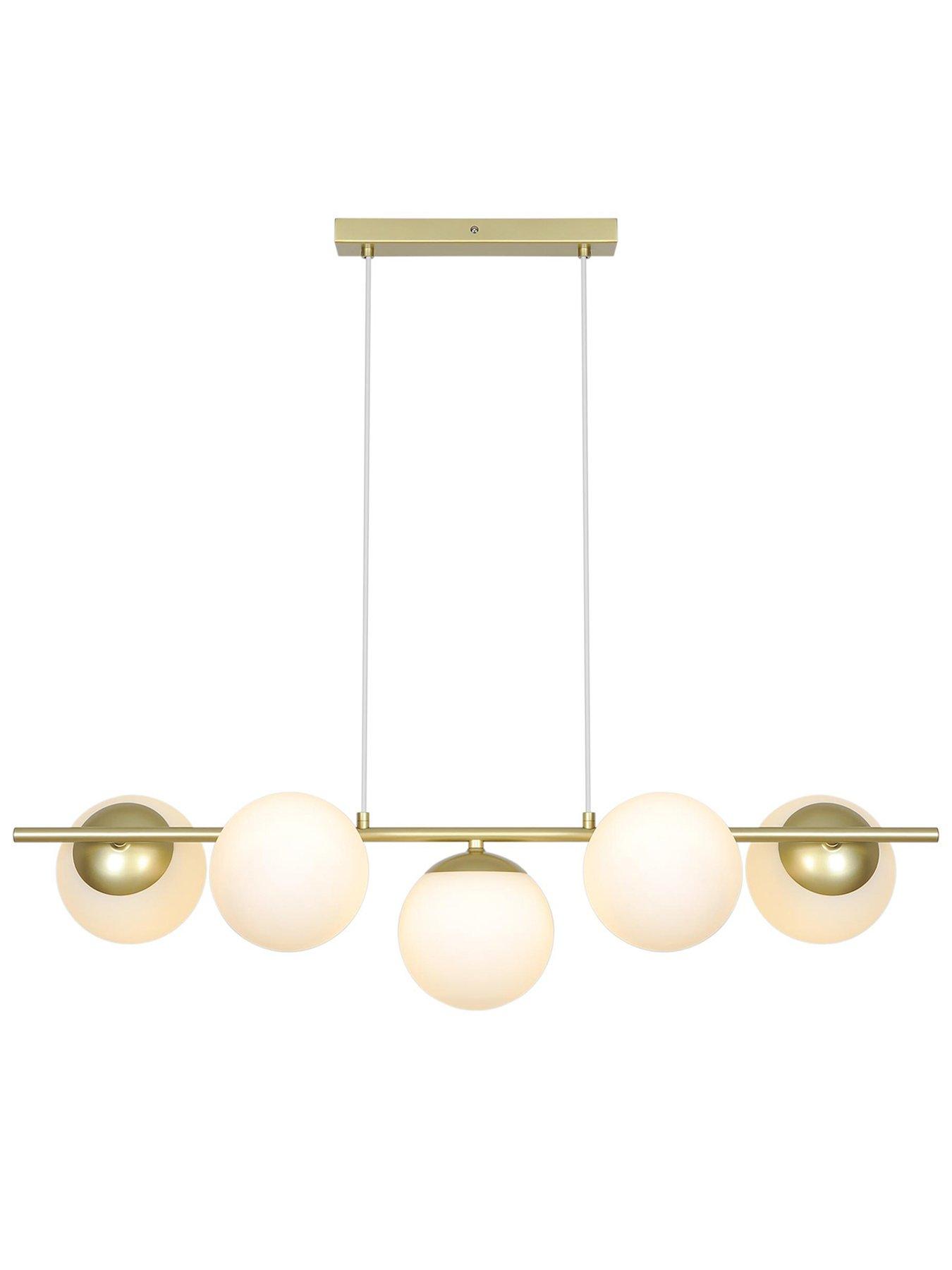 Image 3 of 6 of Nordlux Nordlux Lilly 5-Spot Pendant Light - Brass/Opal
