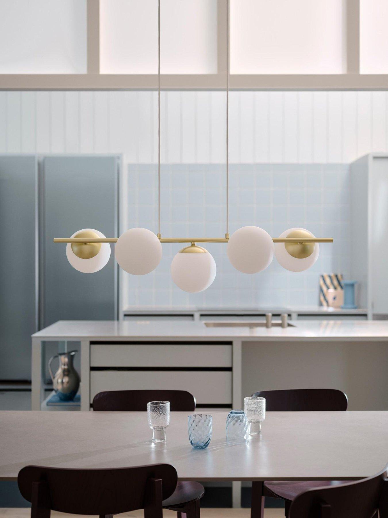 Image 6 of 6 of Nordlux Nordlux Lilly 5-Spot Pendant Light - Brass/Opal