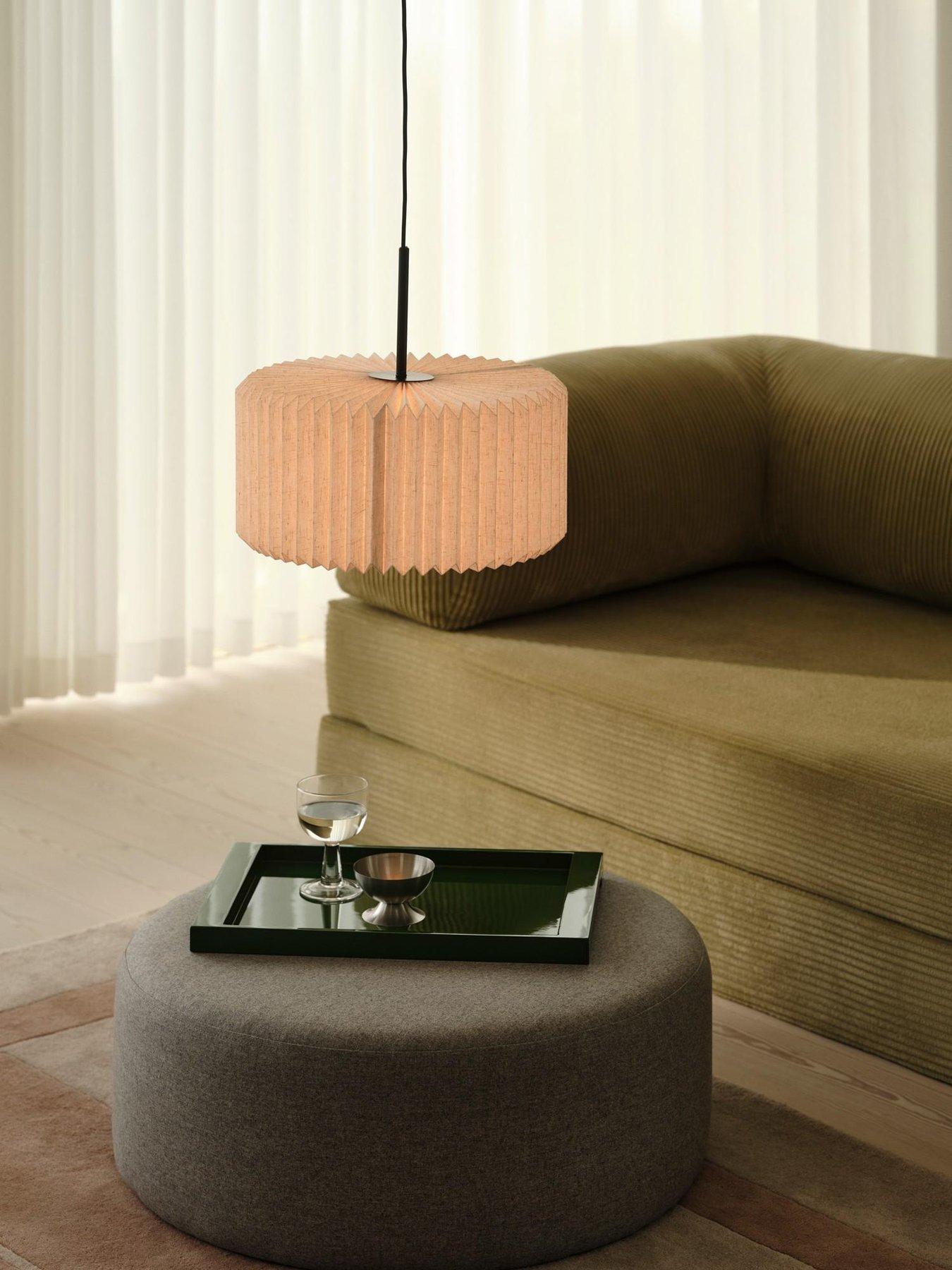 Nordlux Nordlux Vivienne 40 Pendant Light Black with Paper and Linen Fabric