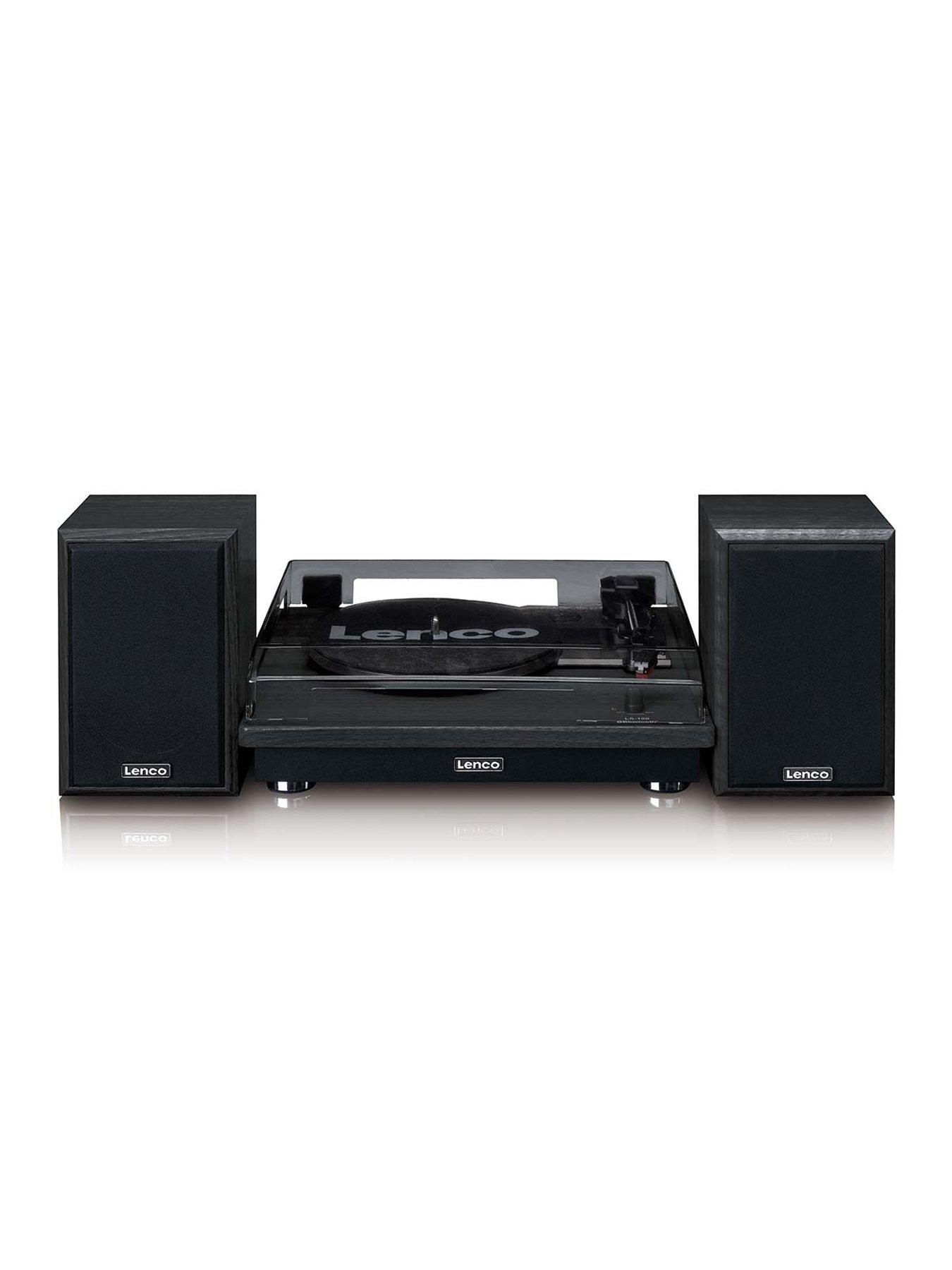 Image 2 of 6 of Lenco LS-100BK Turntable and Hi-Fi Speakers