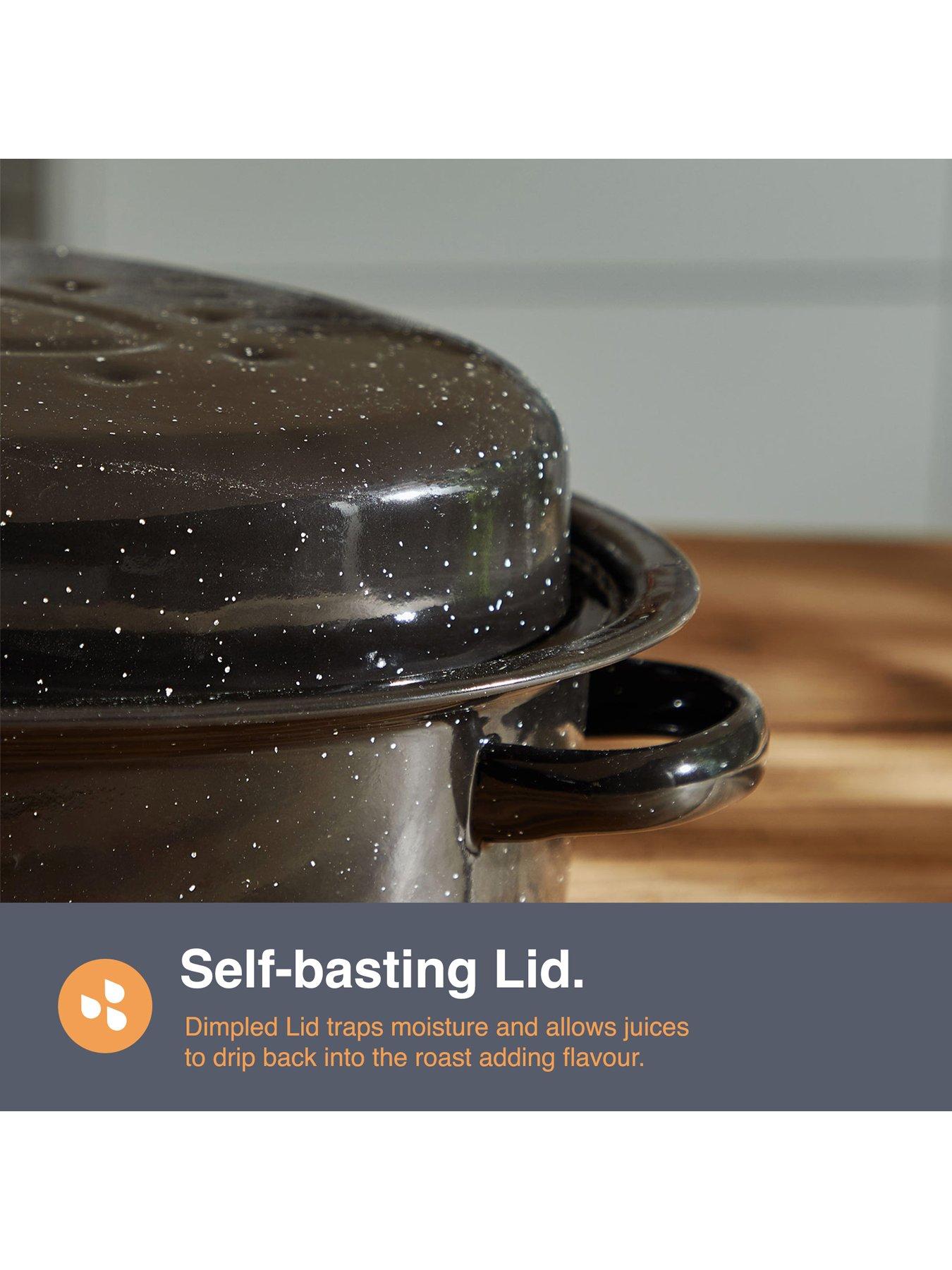 vonshef-enamel-self-basting-roasting-tin-with-liddetail