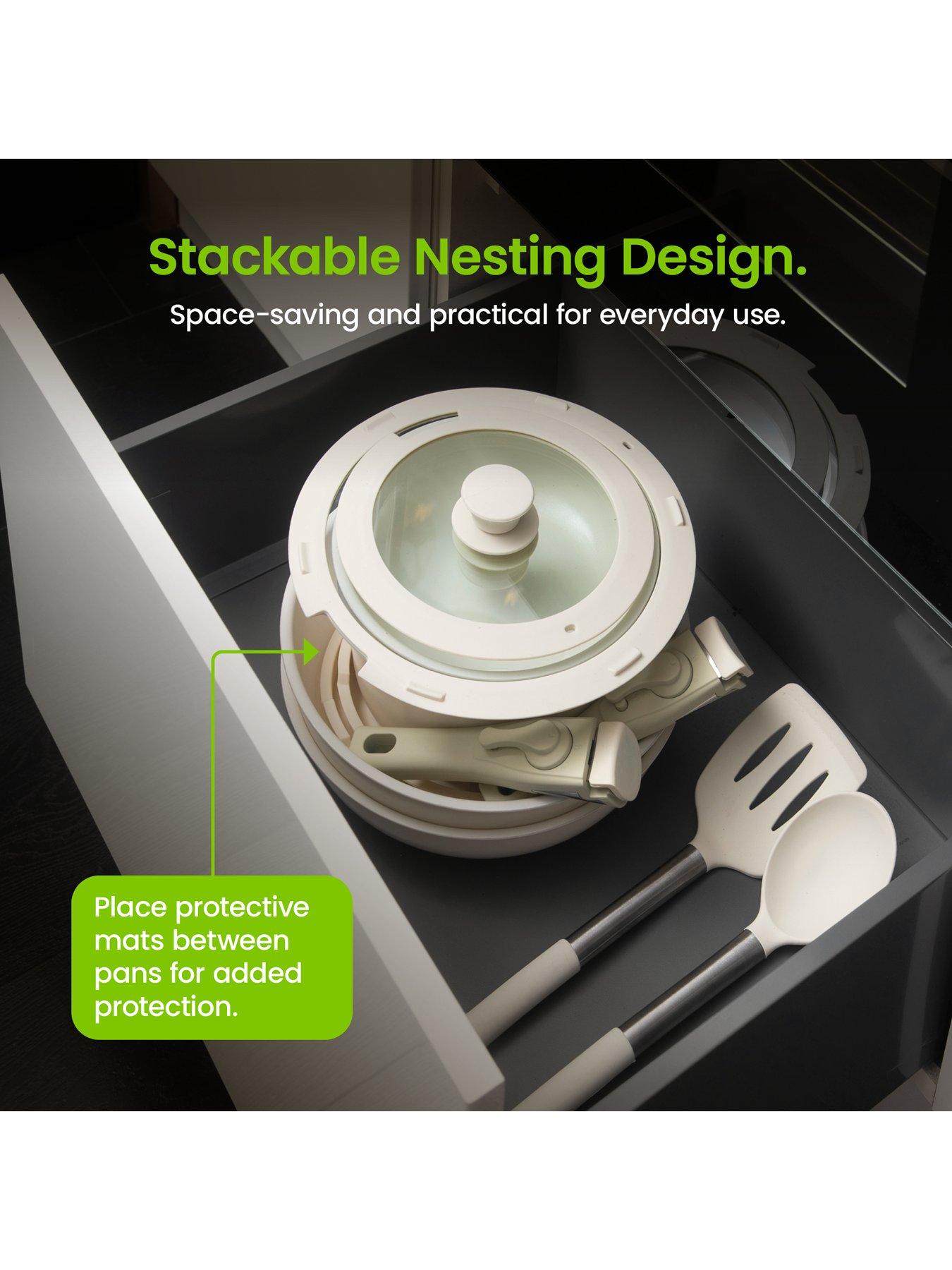 Image 5 of 7 of Vonshef 17pc Cream Pan Set With Removable Handles