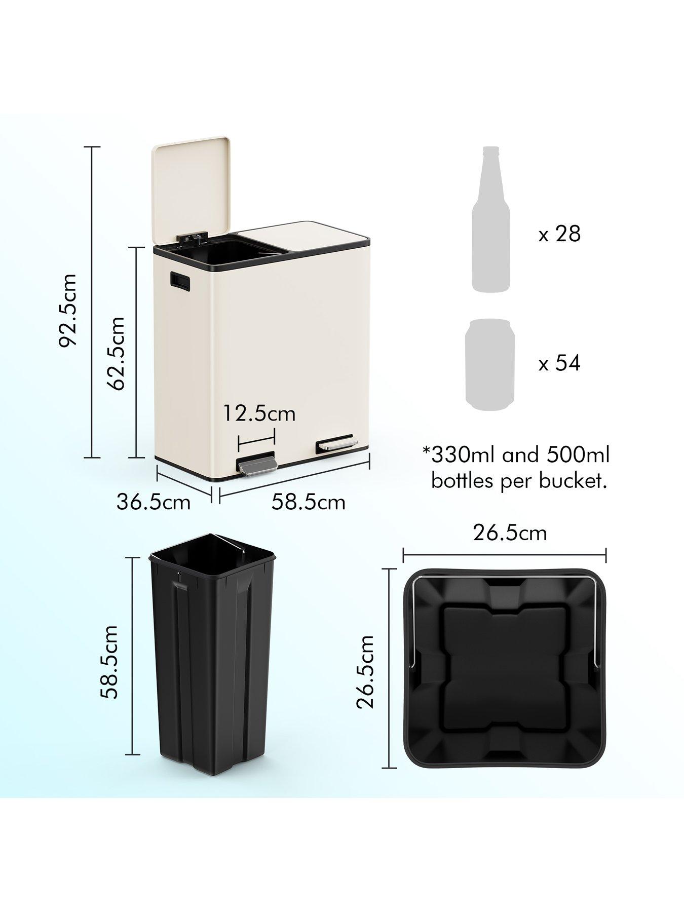 vonhaus-matte-cream-double-bin-60loutfit