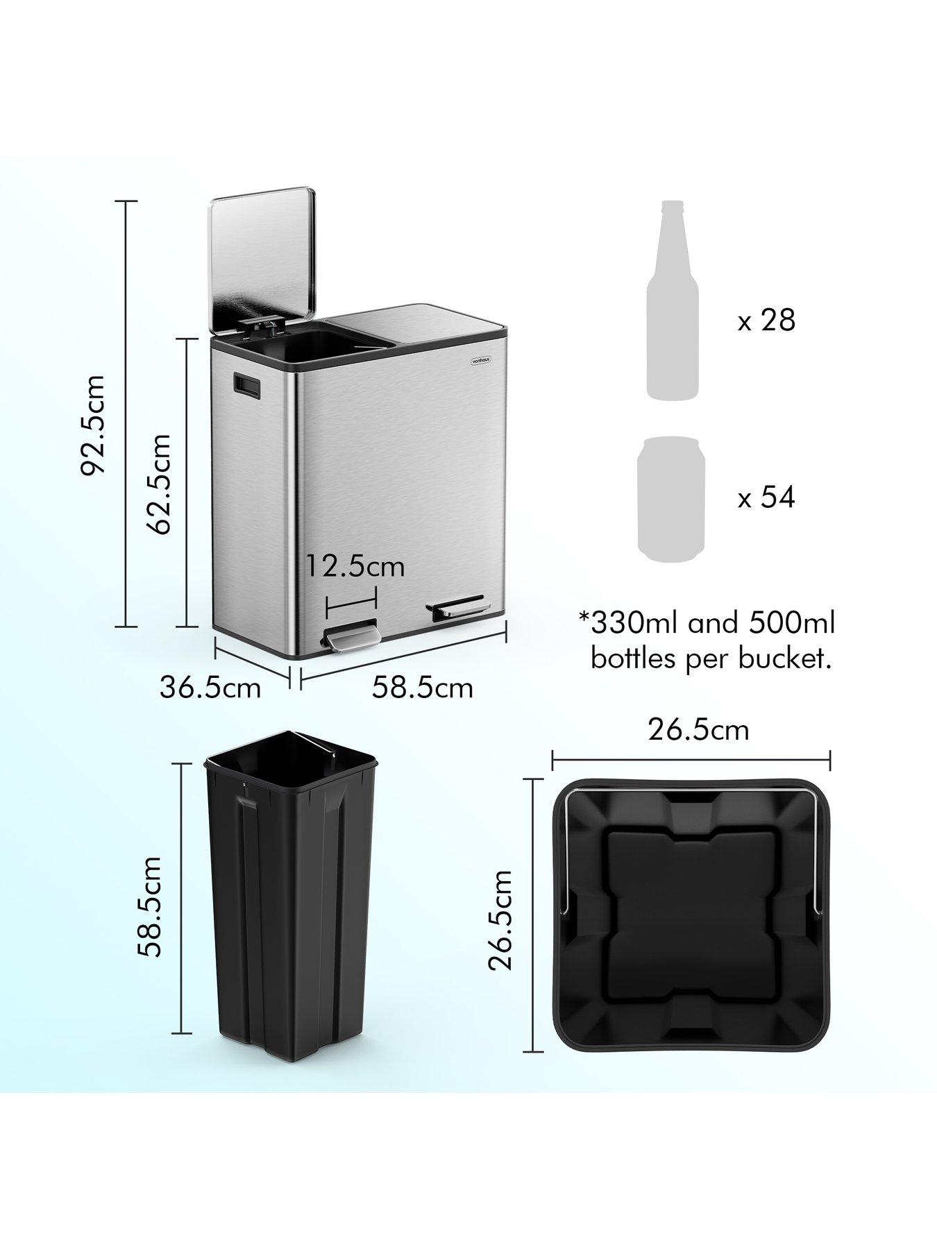 vonhaus-stainless-steel-double-bin-60lback