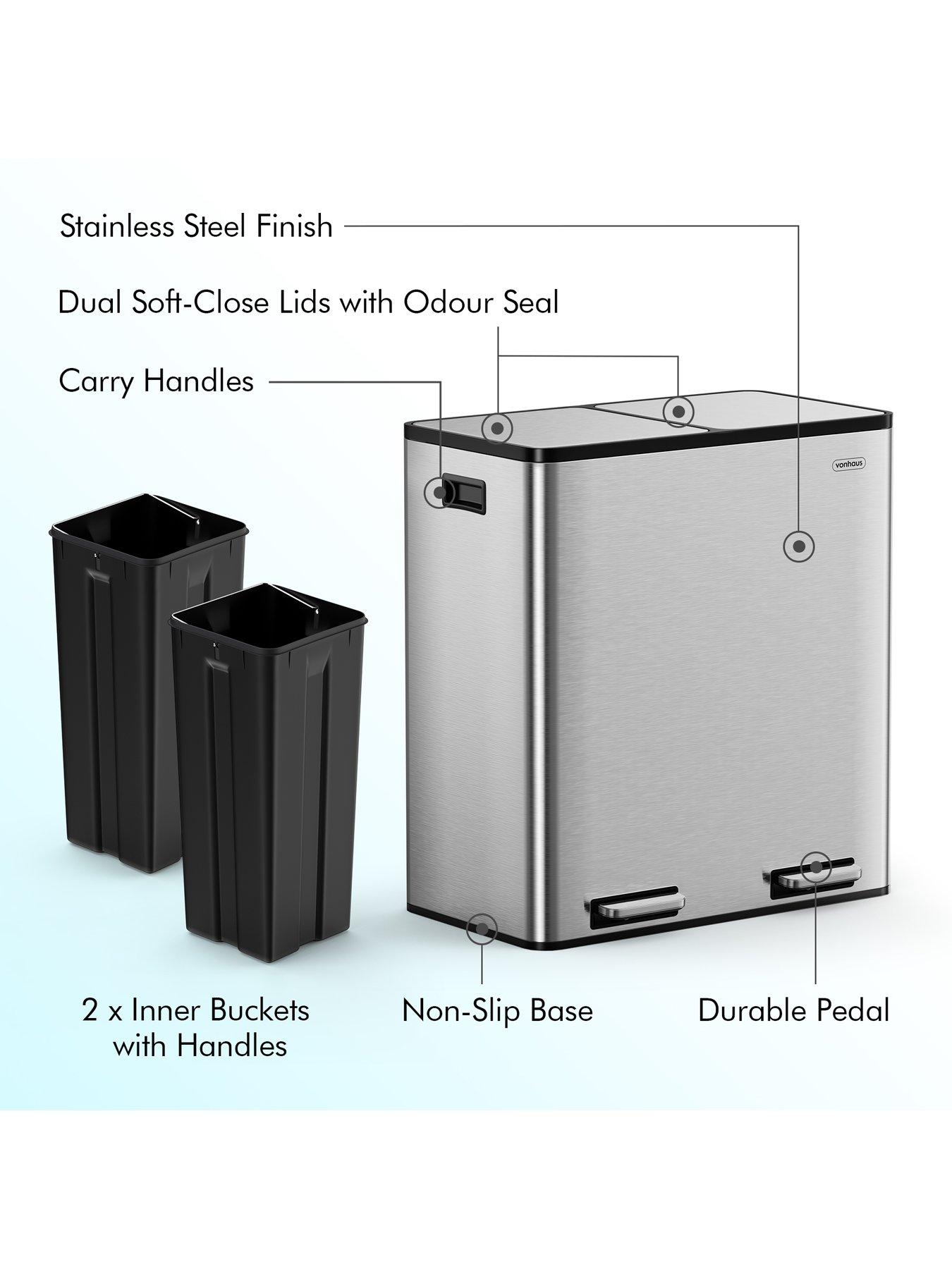 vonhaus-stainless-steel-double-bin-60loutfit