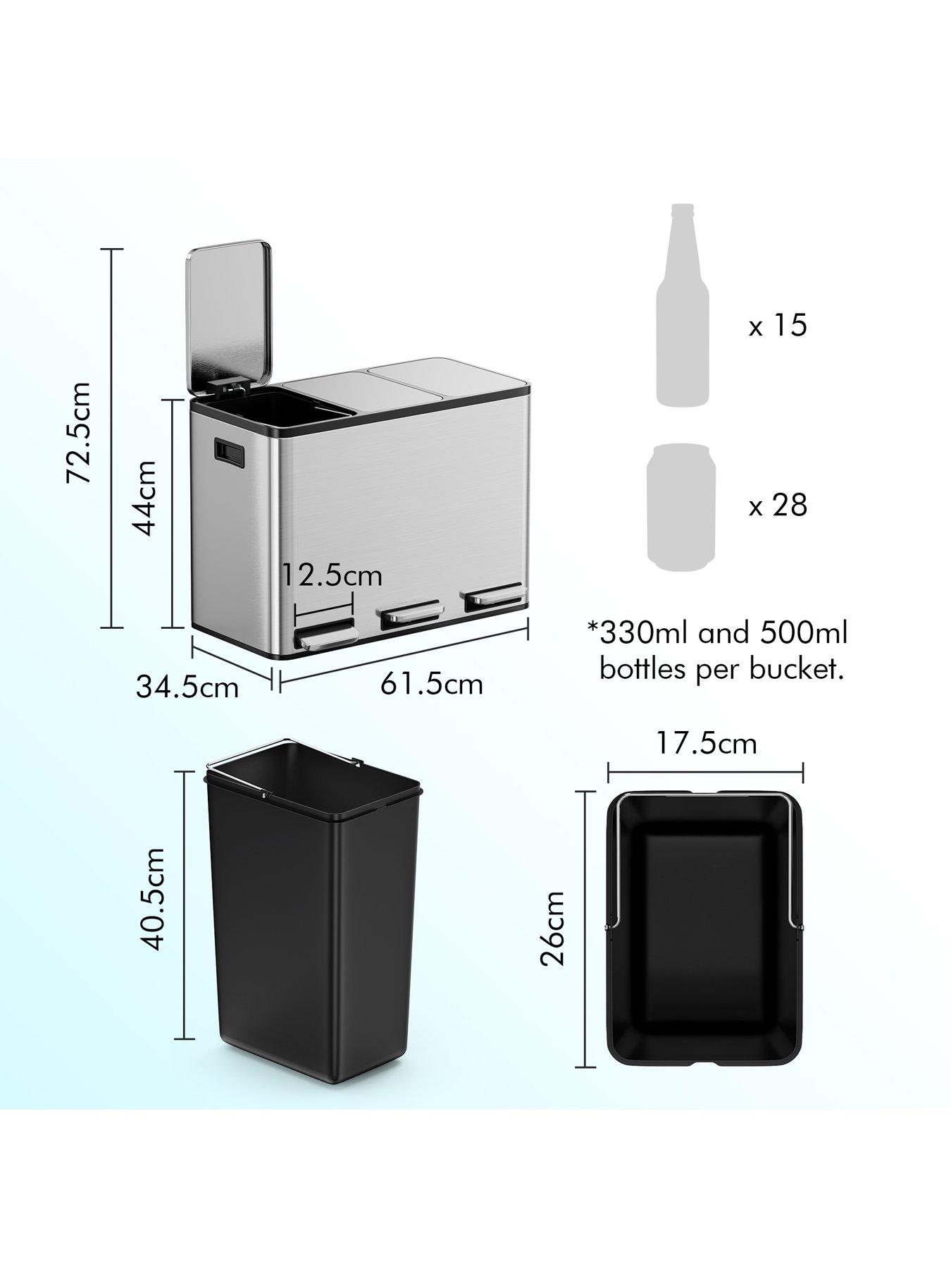 vonhaus-stainless-steel-triple-bin-45lback