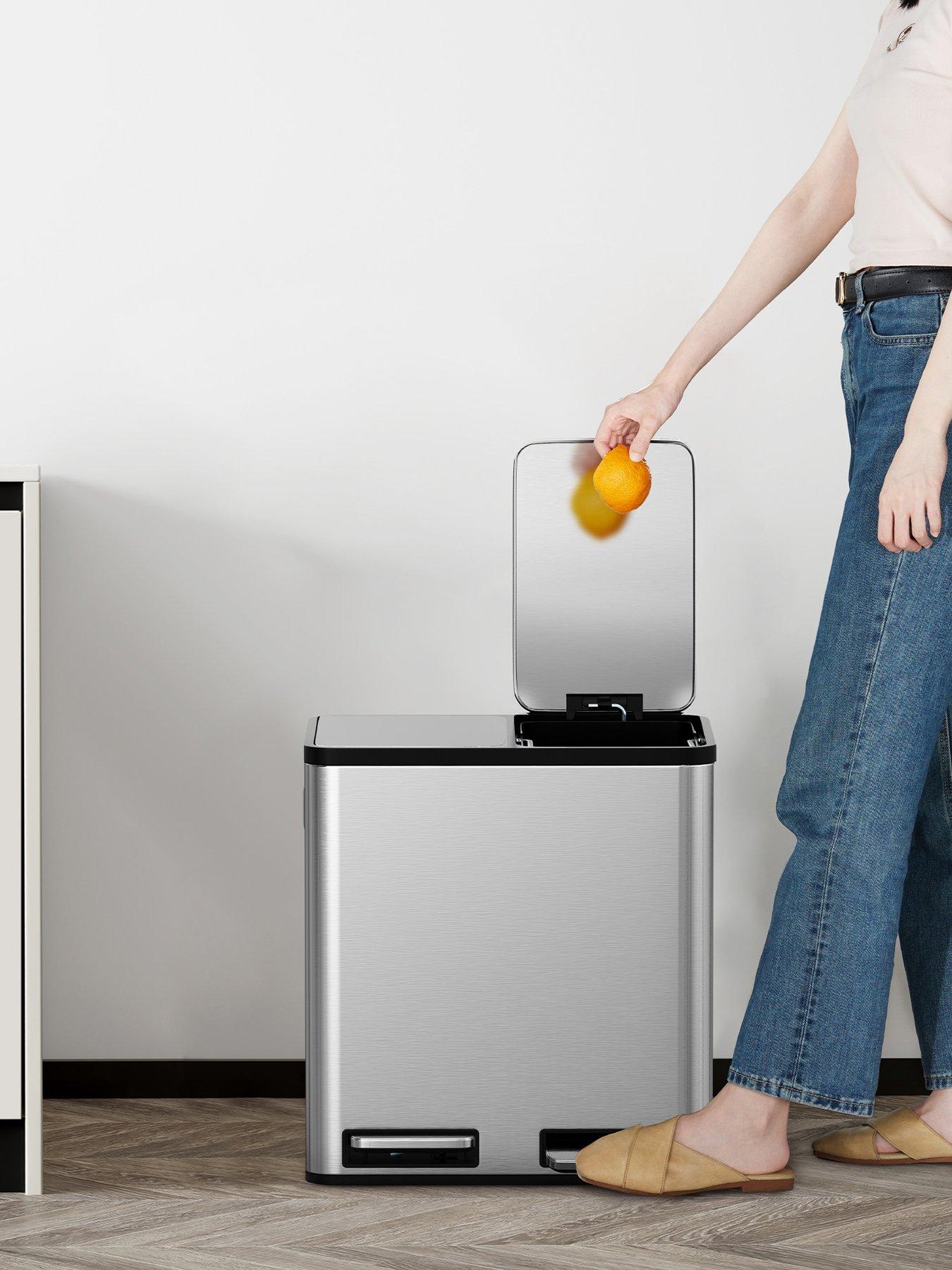 vonhaus-stainless-steel-double-bin-30lfront
