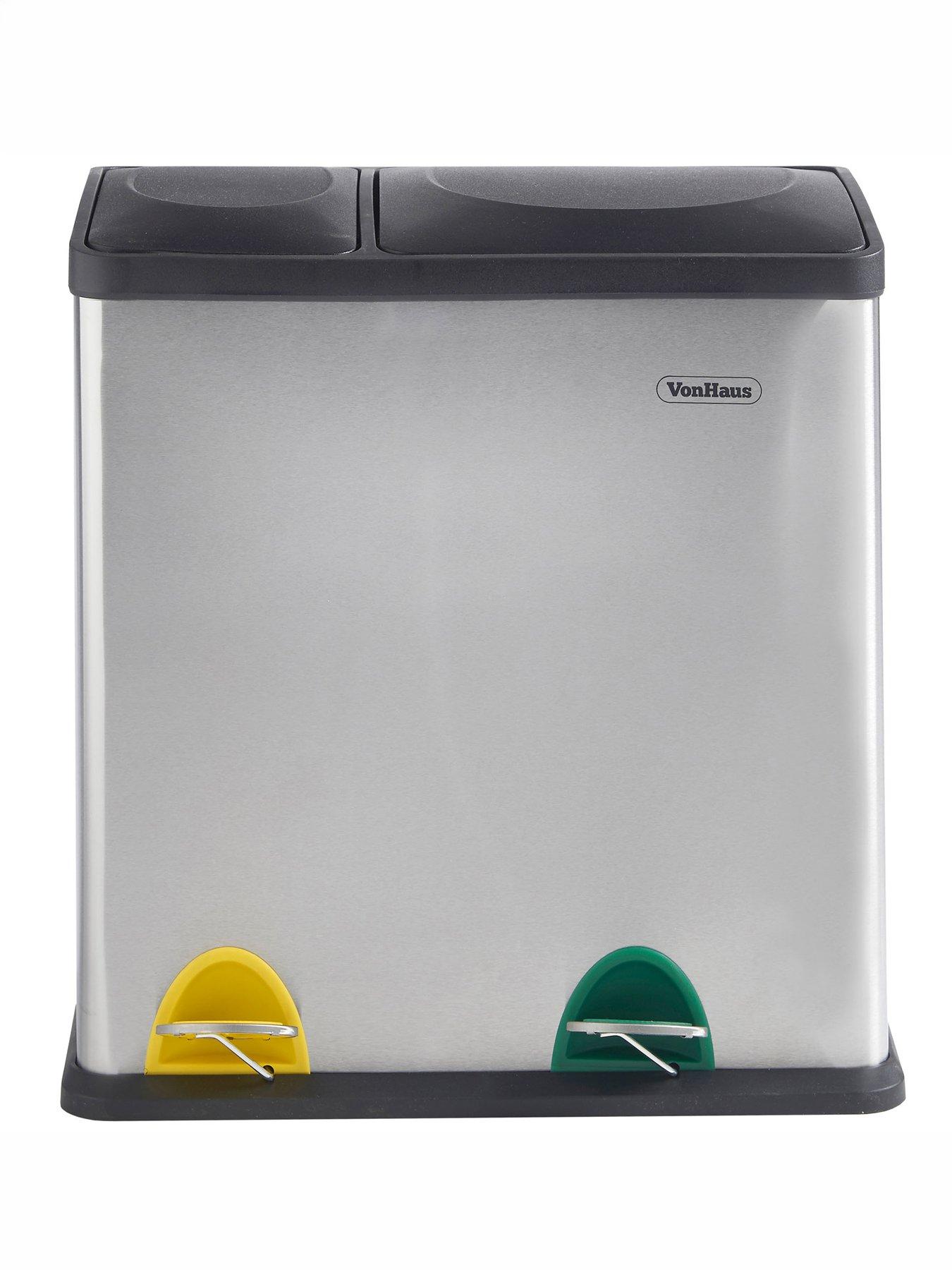 vonhaus-double-compartment-pedal-recycling-bin-36ldetail