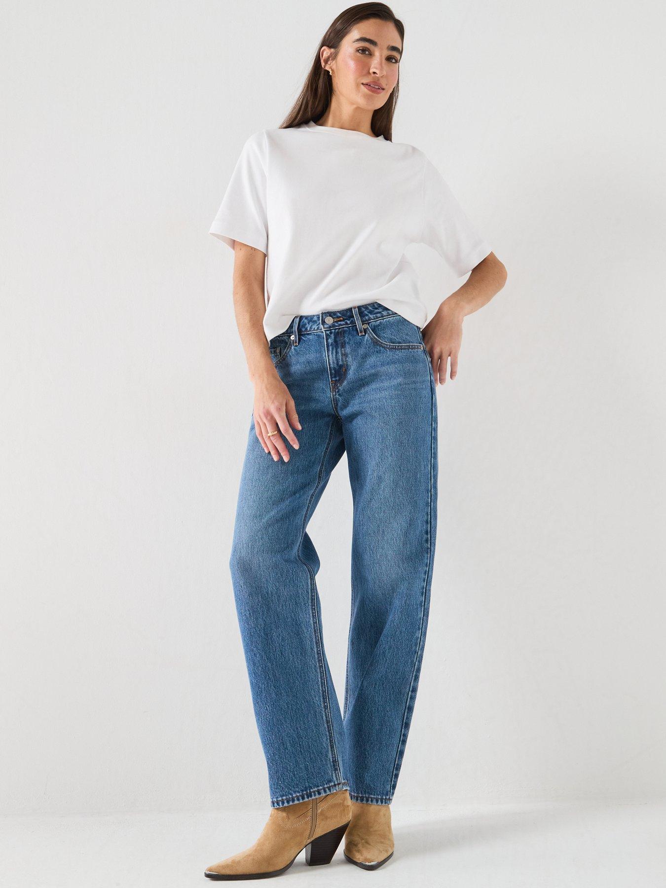 Image 3 of 6 of Levi's Straight Leg Jeans - Blue