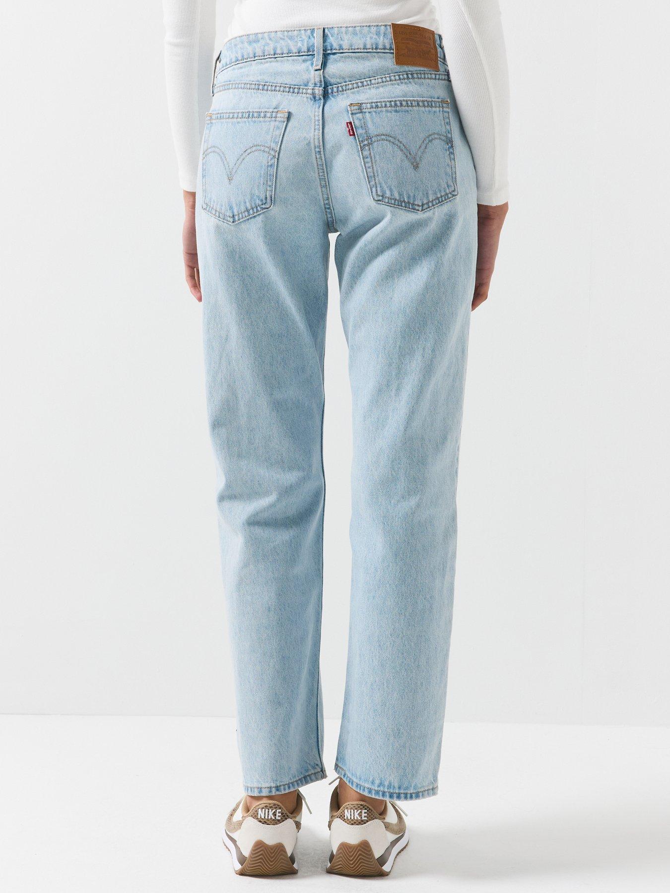 Image 2 of 6 of Levi's Womens Low Rise No-Stretch Straight Leg Jeans - Blue